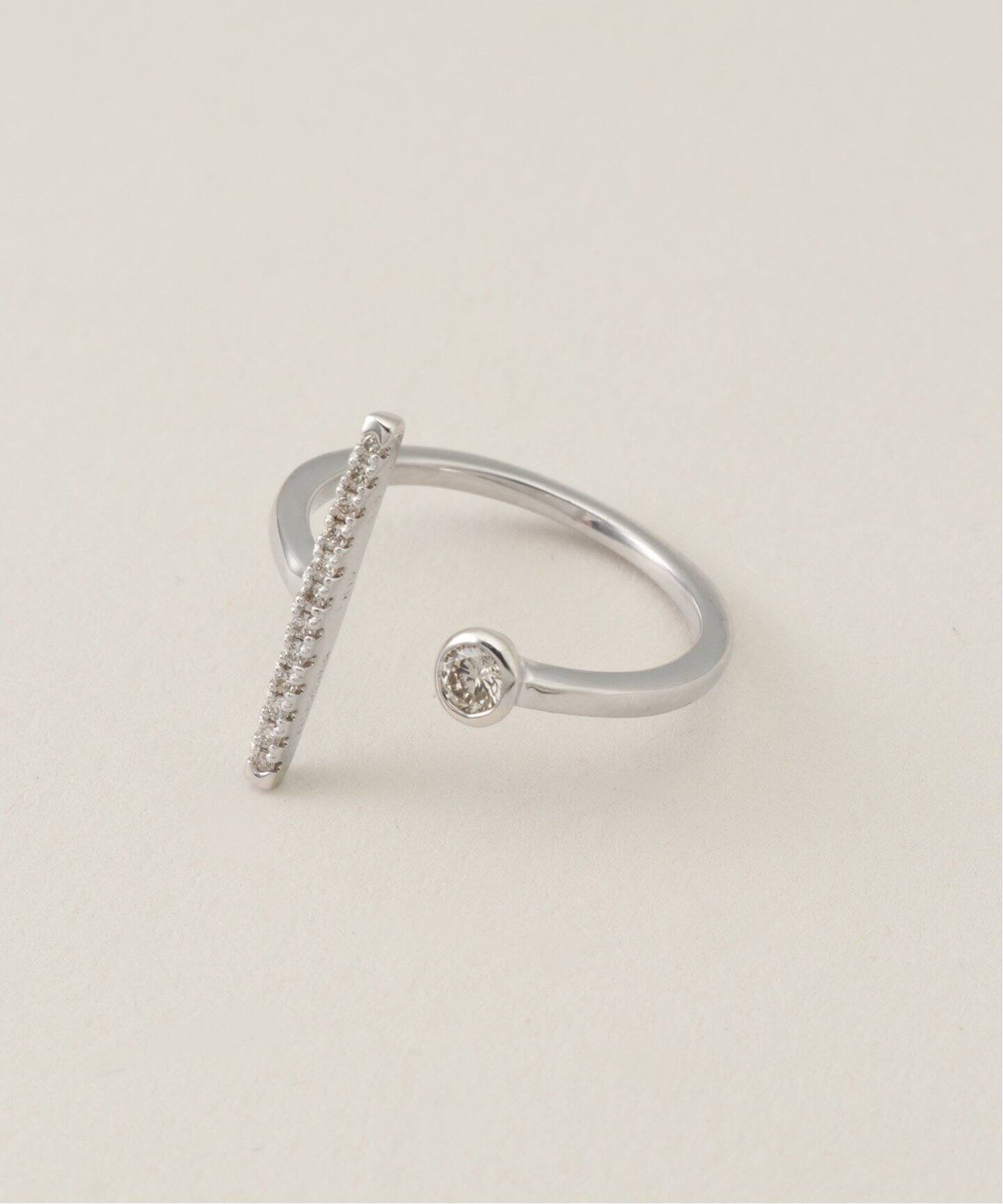 Hirotaka/ヒロタカ Gossamer Short Diamond Ring(シルバー)（リング 