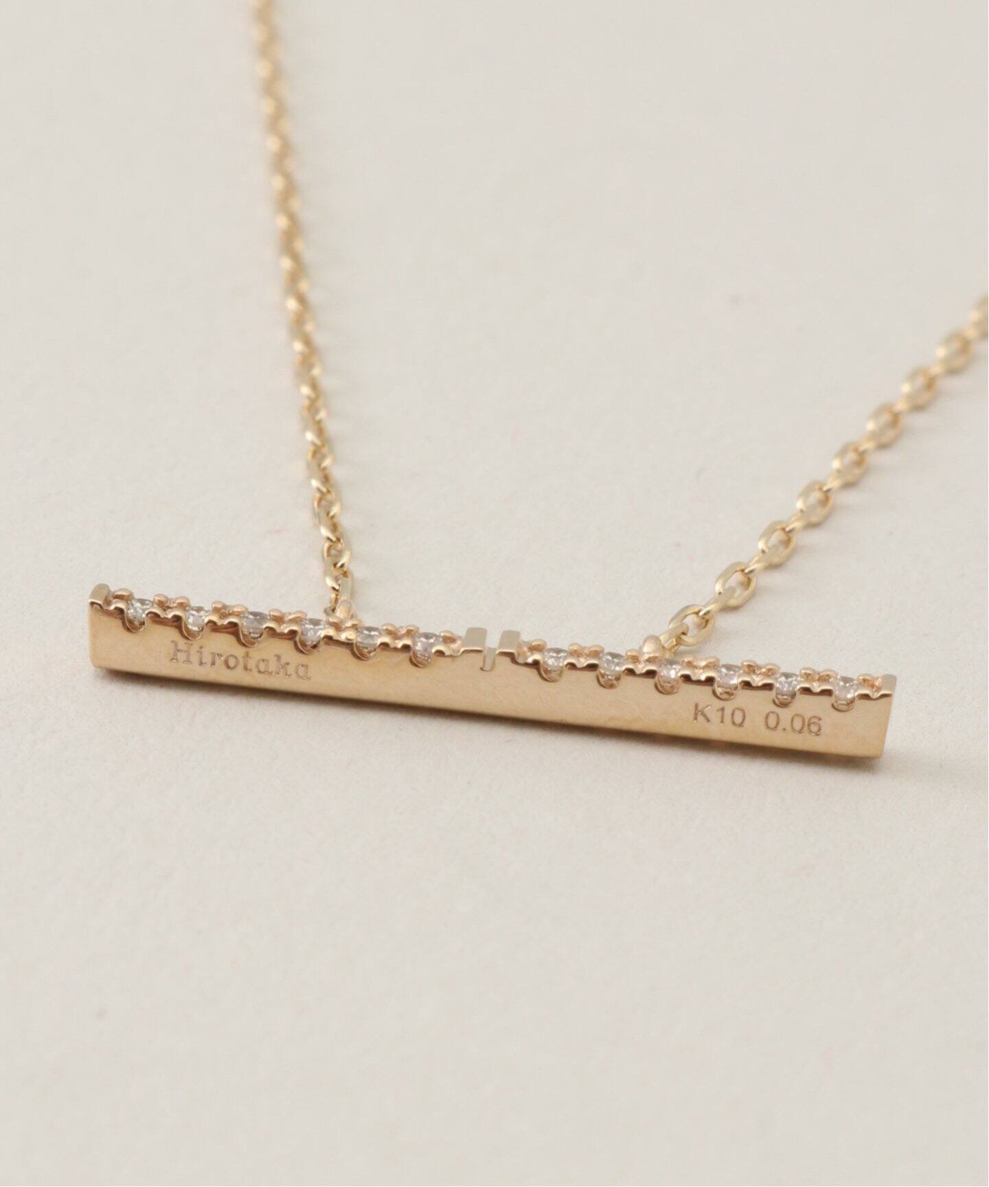 Hirotaka】Trapeze Diamond Necklace M（ネックレス）｜NOBLE 
