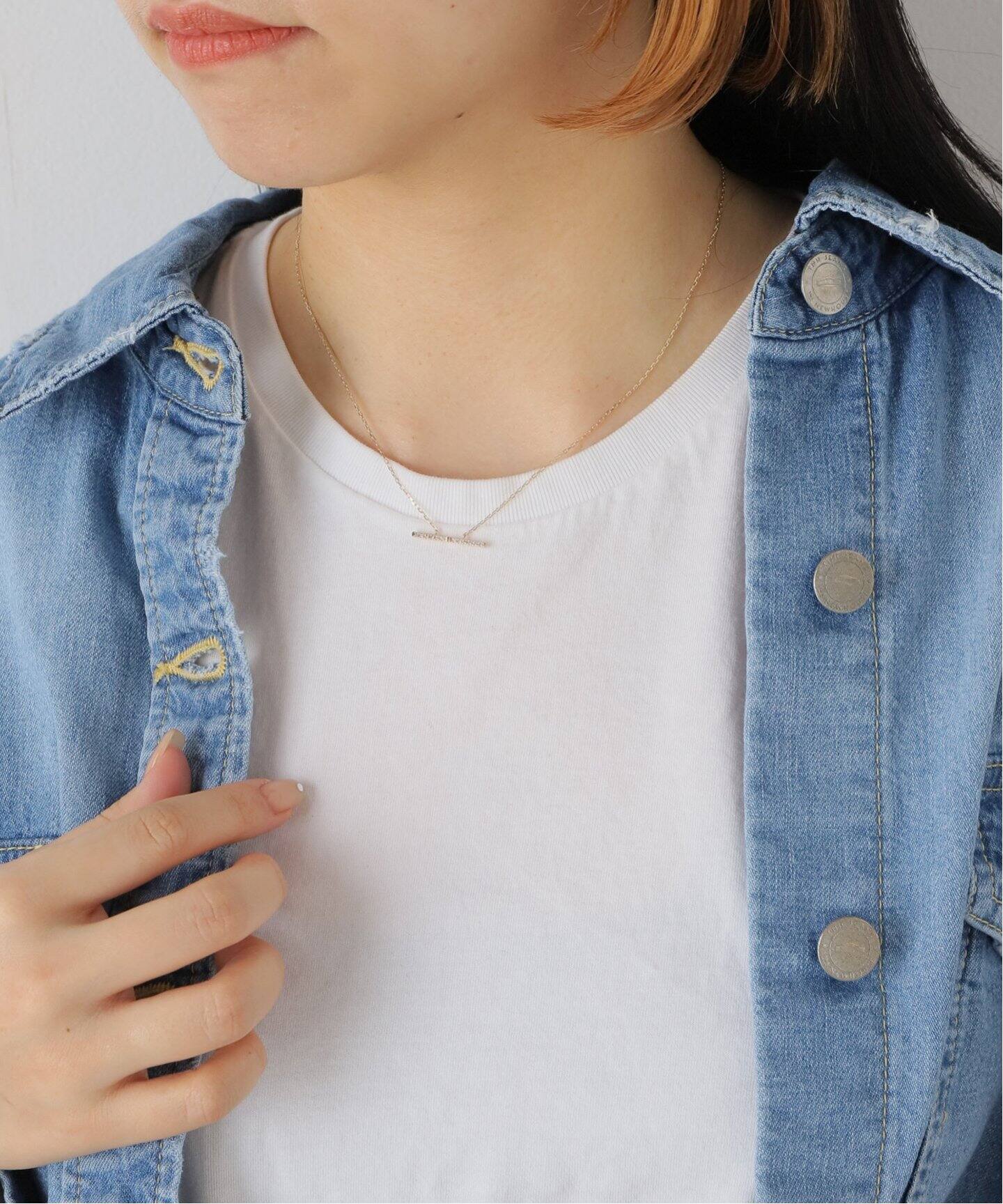 Hirotaka】Trapeze Diamond Necklace M（ネックレス）｜NOBLE  