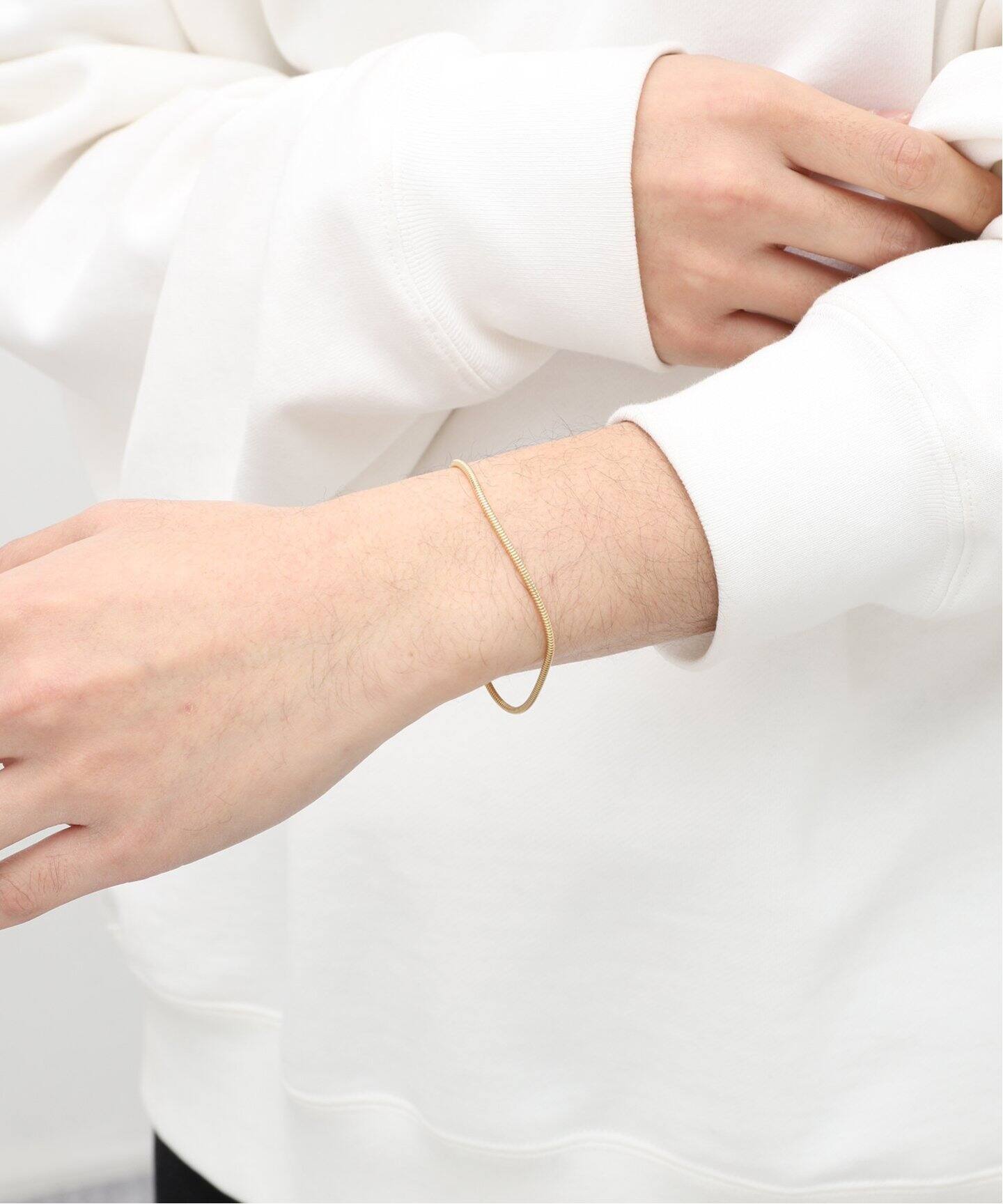 TOMWOOD / トムウッド】SNAKE BRACELET SLIM GOLD 7INCH（ブレスレット 