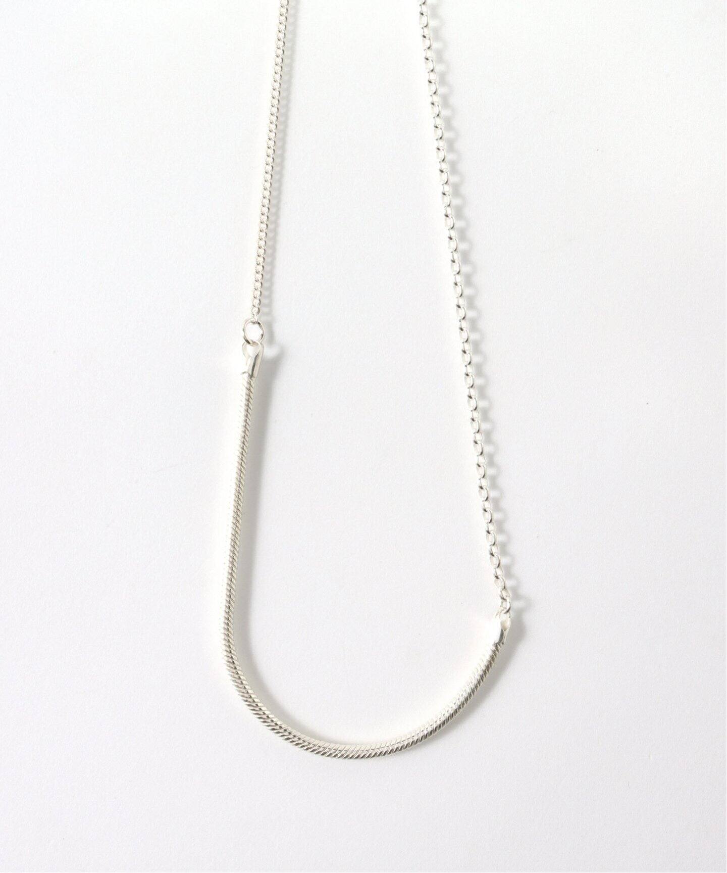 HYPNOTIZE / ヒプノタイズ】SILVER MIX CHAIN NECKLACE_VER  