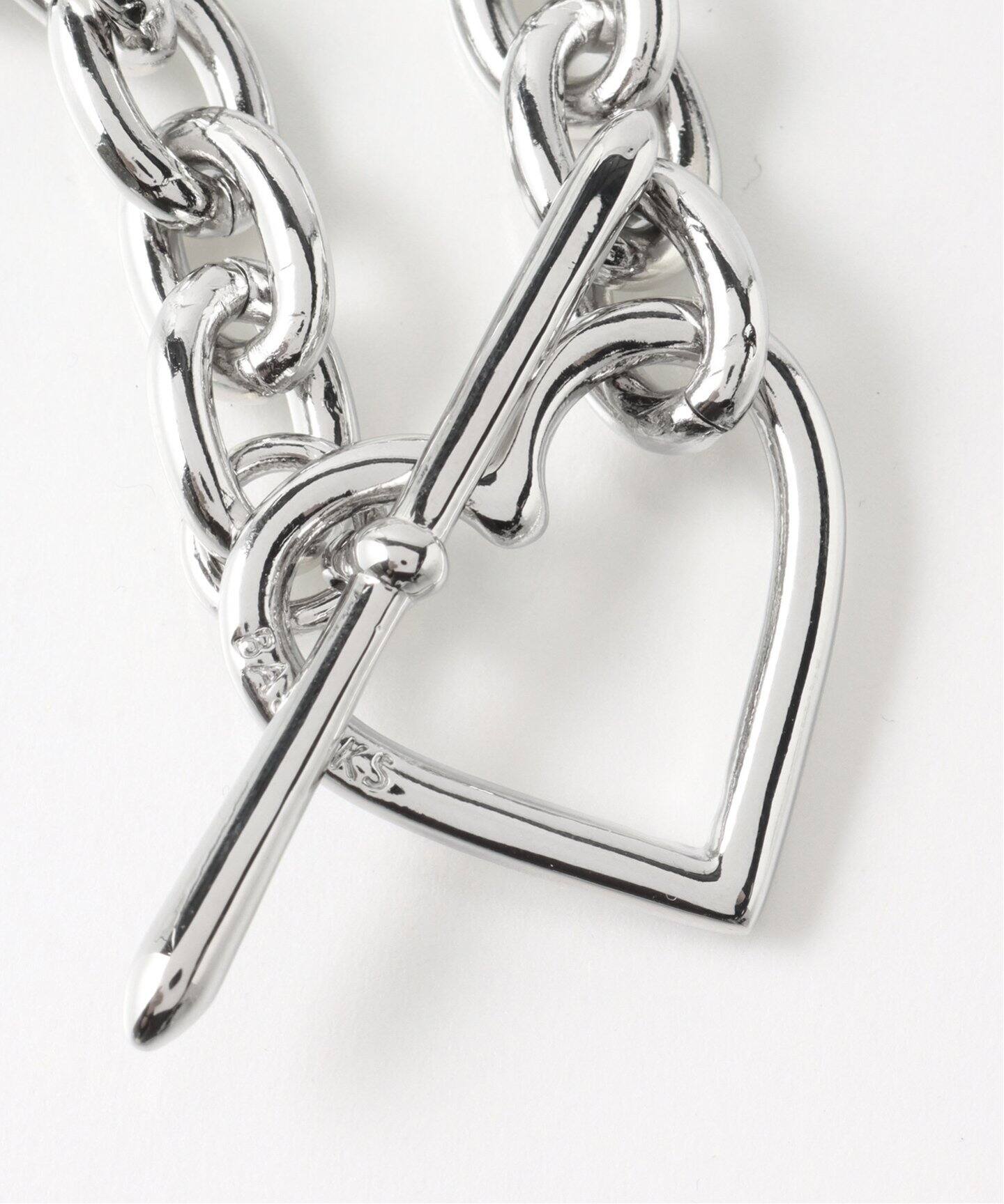 BASICKS / ベイシックス】HEART BRACELET (MEDIUM LINK)（ブレスレット 