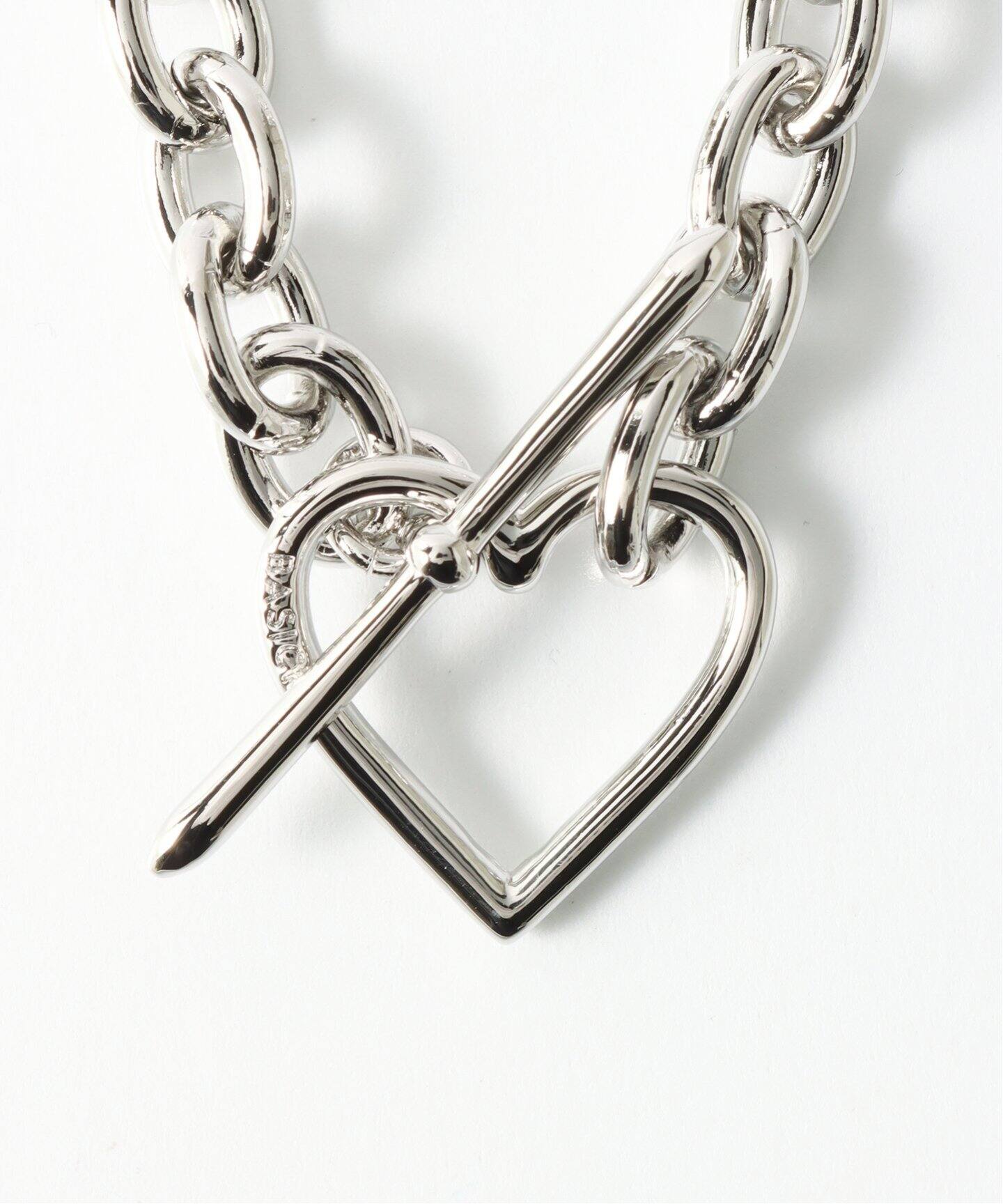 BASICKS / ベイシックス】HEART NECKLACE (MEDIUM LINK)（ネックレス 