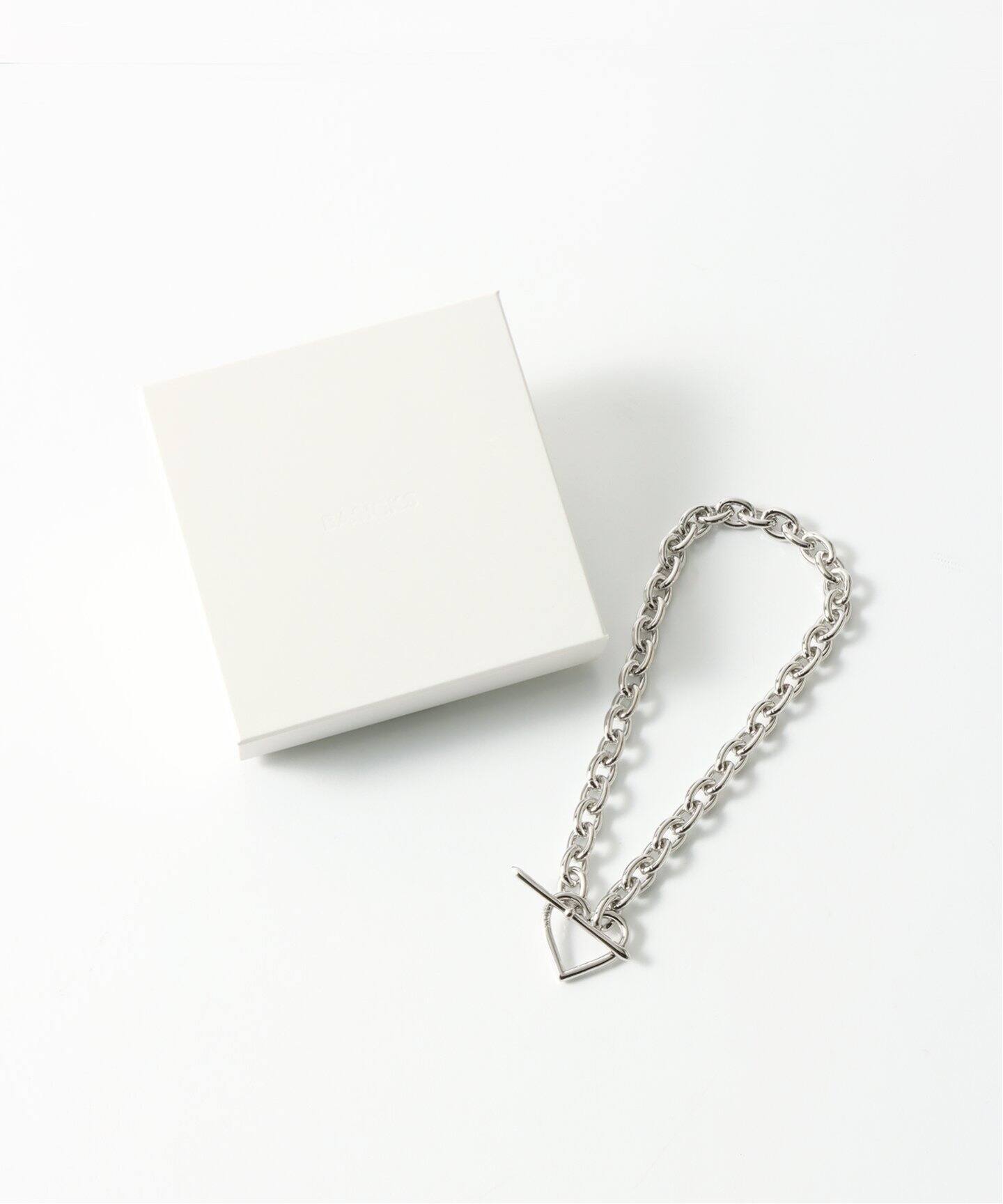 BASICKS / ベイシックス】HEART NECKLACE (MEDIUM LINK)（ネックレス 