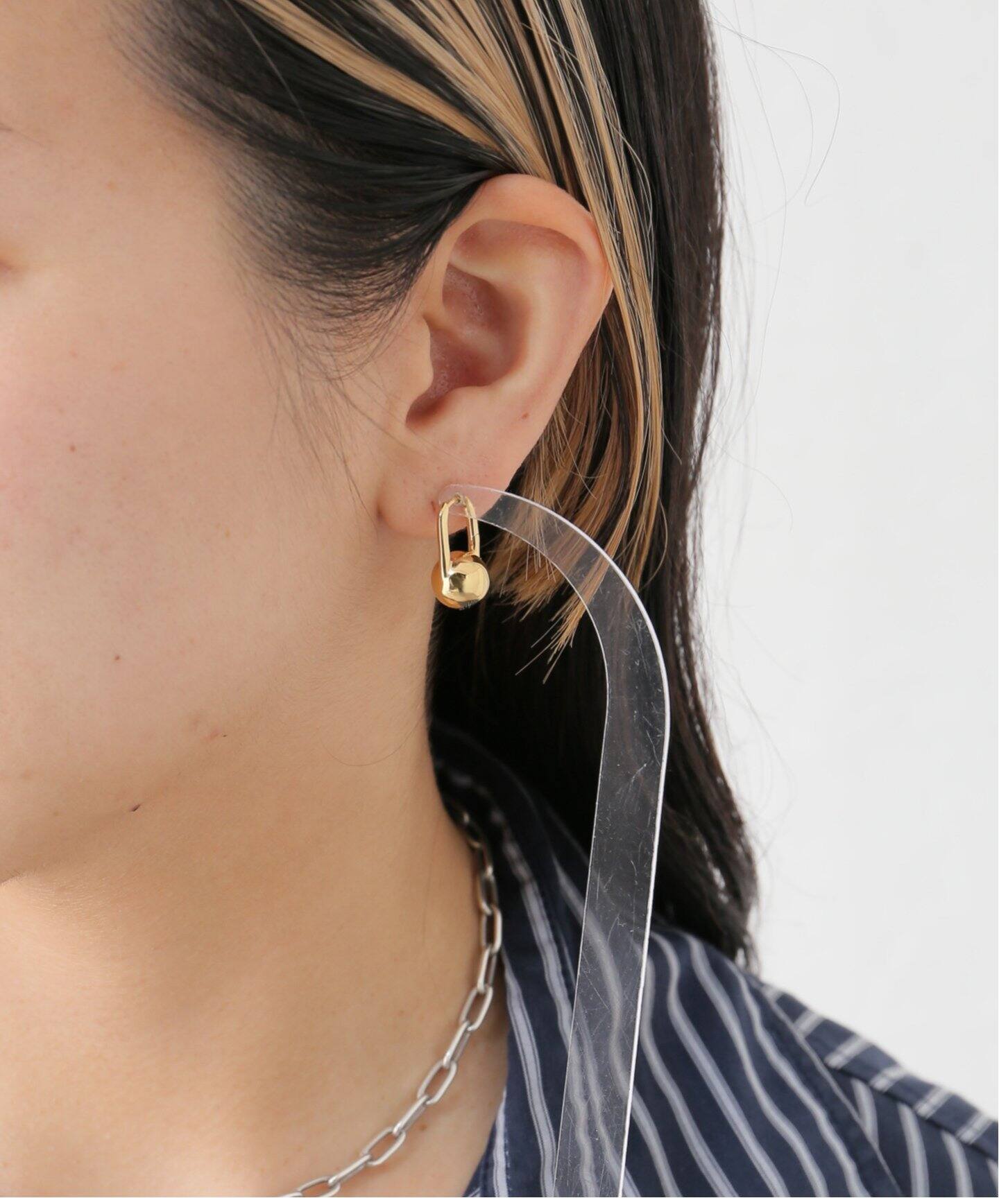 MARIA BLACK/マリアブラック】Schlesi Earring Gold：ピアス（片耳用  