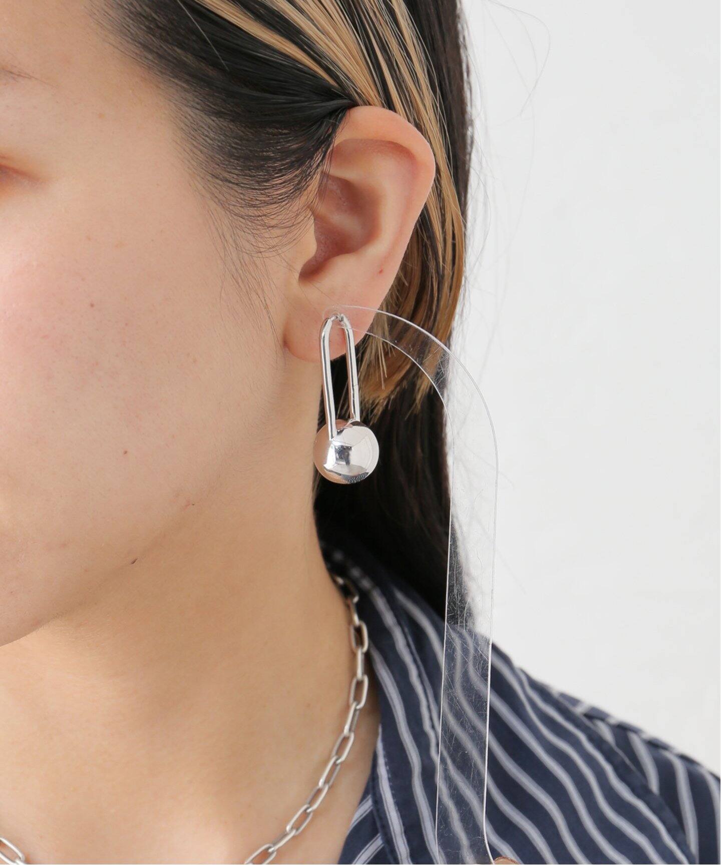 MARIA BLACK/マリアブラック】Grosse Schlesi Earring Silve：ピアス 