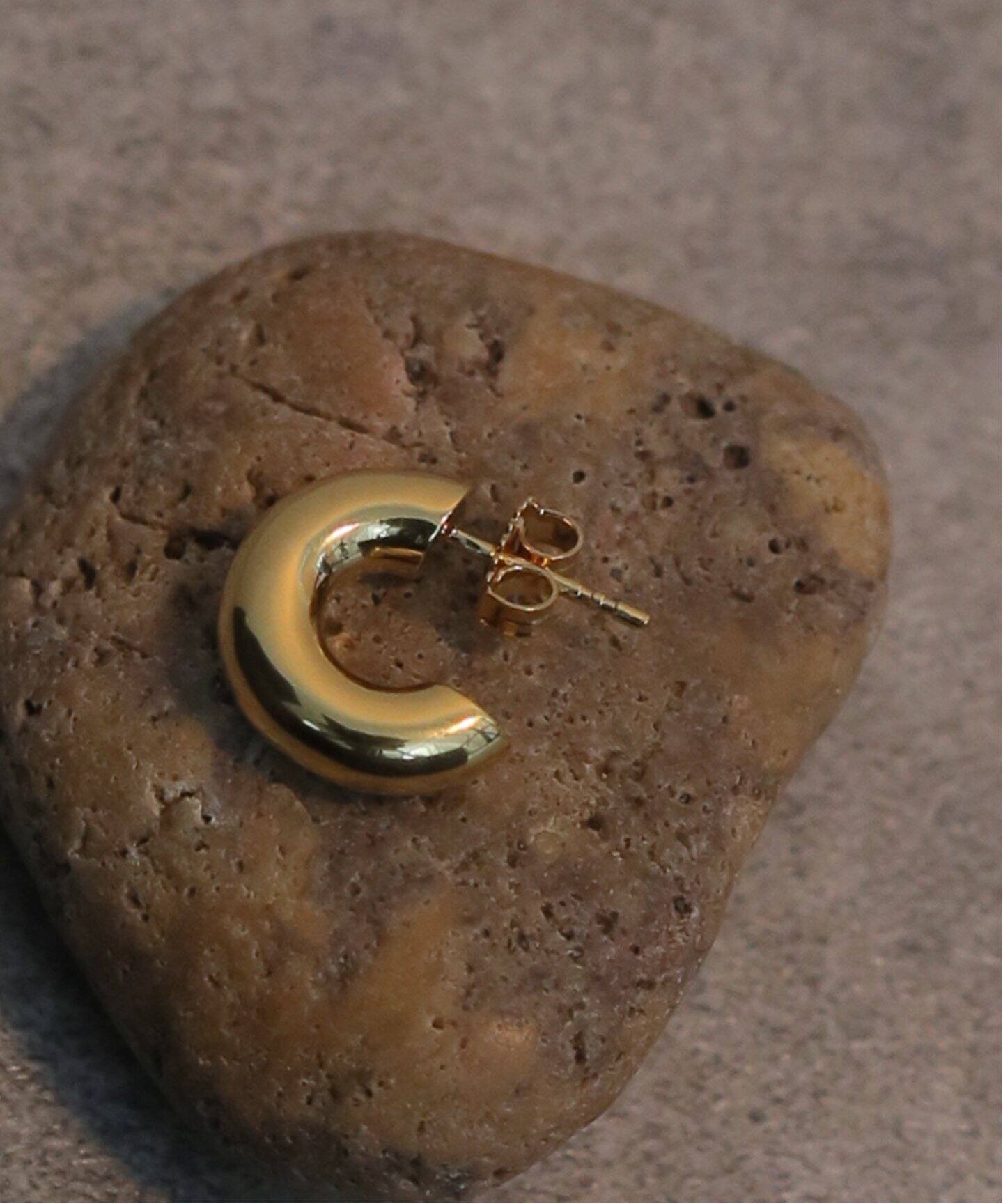 MARIA BLACK/マリアブラック】Tempelhofer Hoop Gold：ピアス（片耳用  