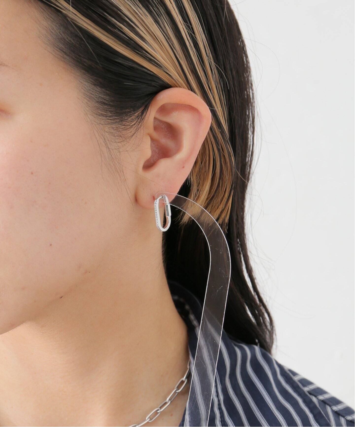 MARIA BLACK/マリアブラック】Kastellet Earring Silver：ピアス（片耳 