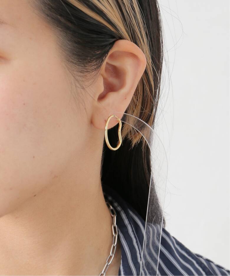 MARIA BLACK/マリアブラック】Copenhagen 20 Hoop Gold：ピアス（片耳 