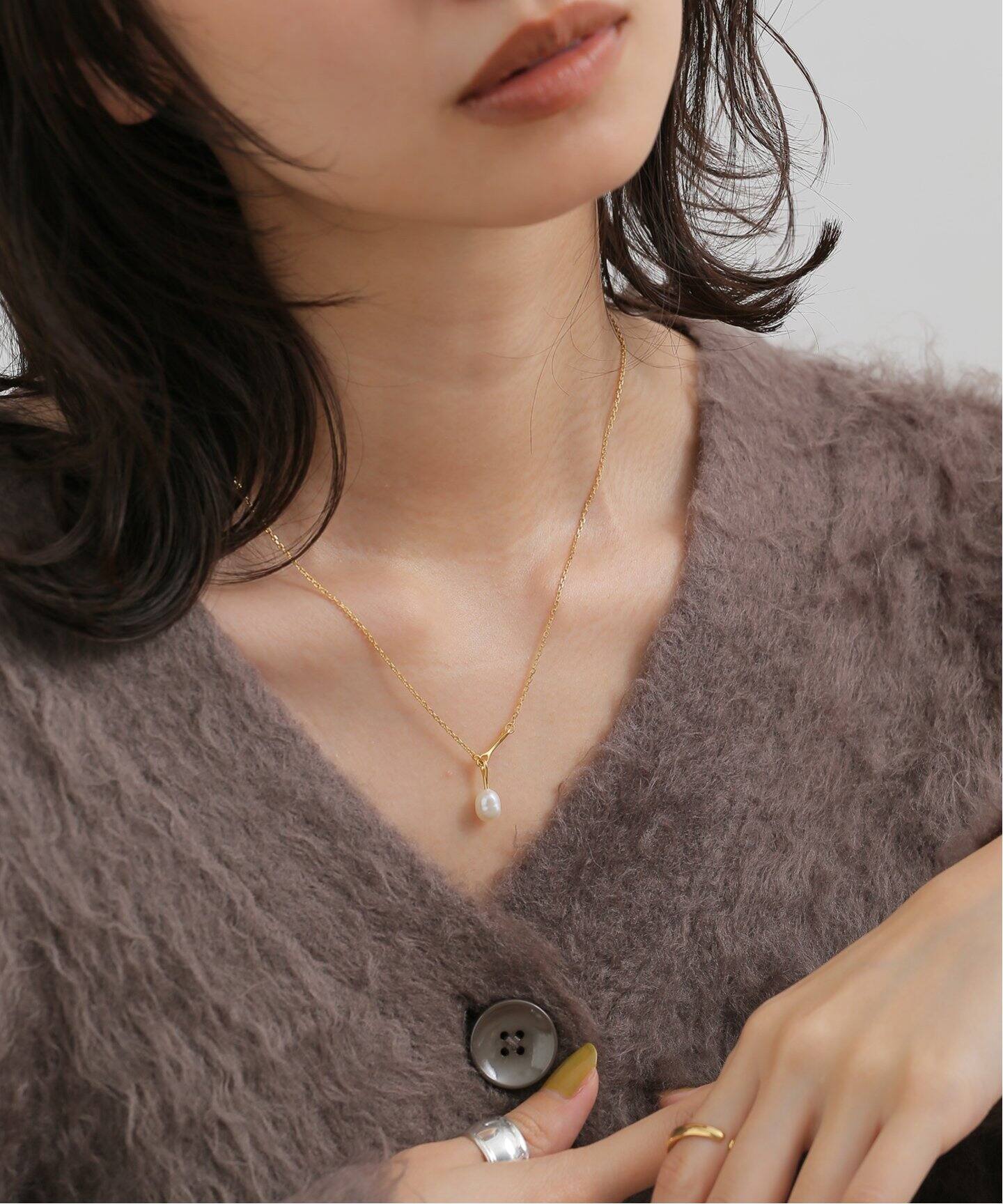 MARIA BLACK/マリアブラック】Bane Necklace Gold：ネックレス 