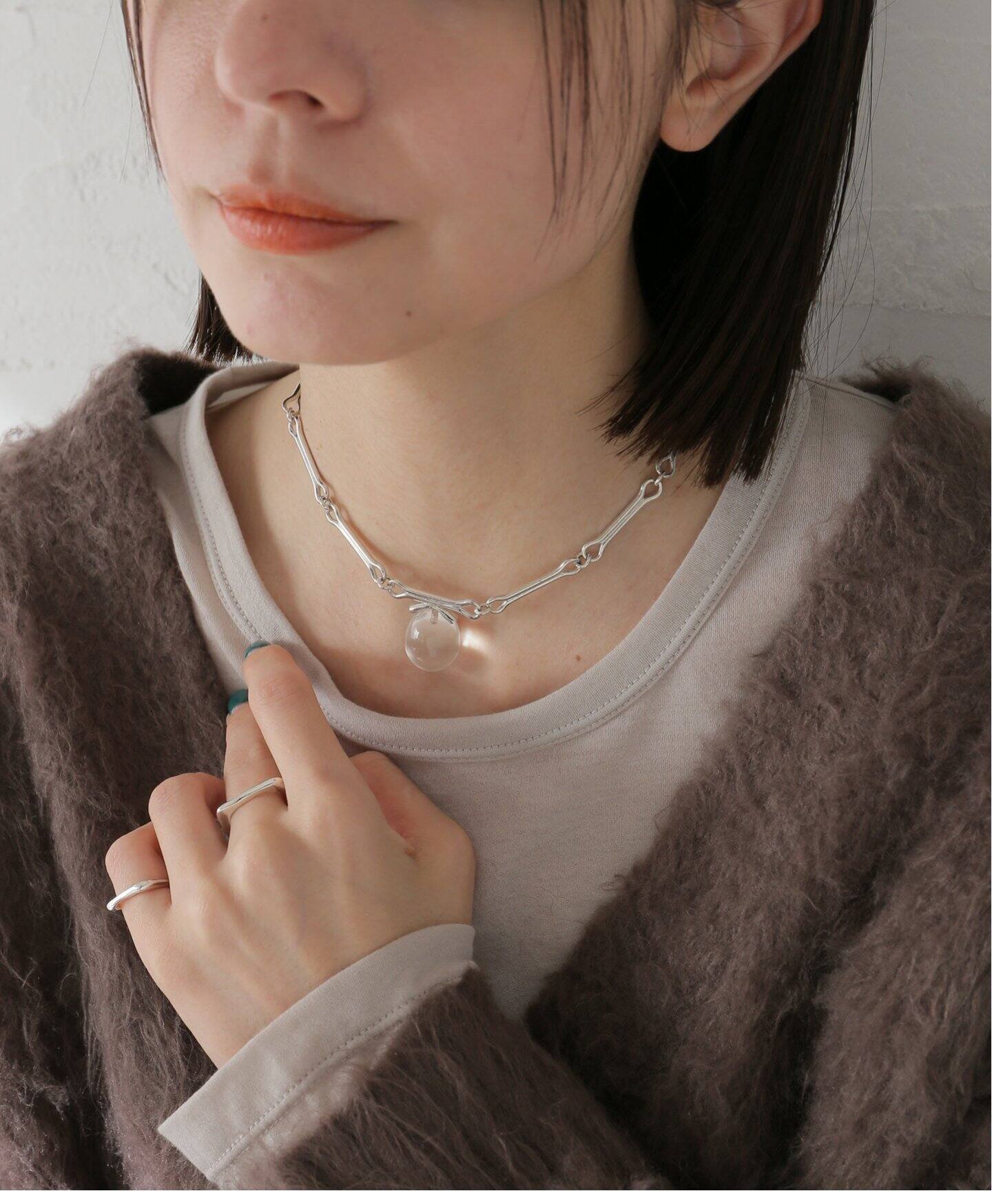 SAPIR BACHAR/サピア バシャール】ROMAN QUARTZ CHOKER：ネックレス 