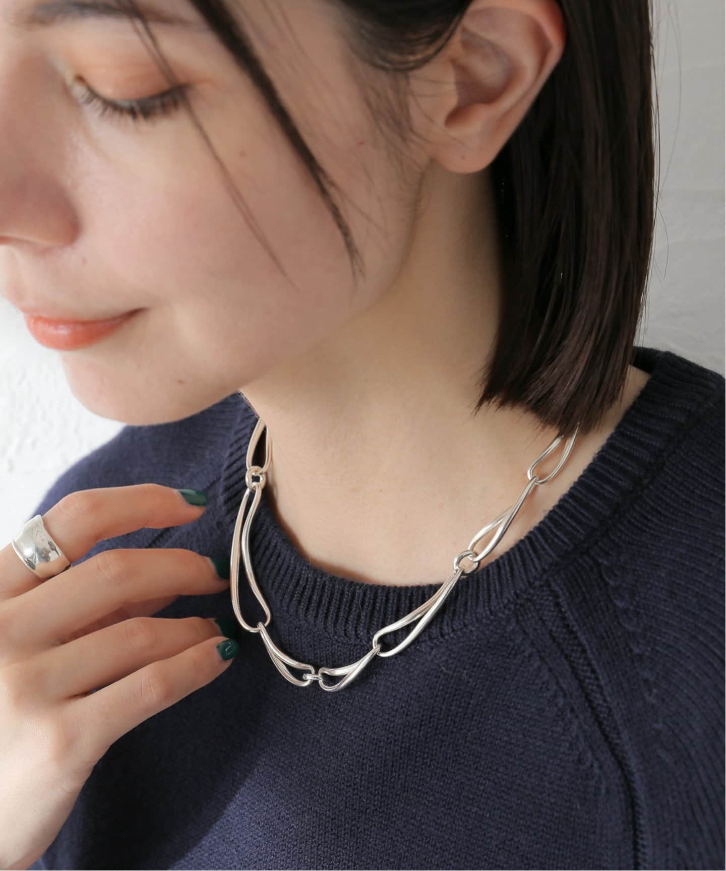 【SAPIR BACHAR／サピア バシャール】TWO MOONS ネックレス Gold Two Moons Toggle Necklace – Sapir Bachar