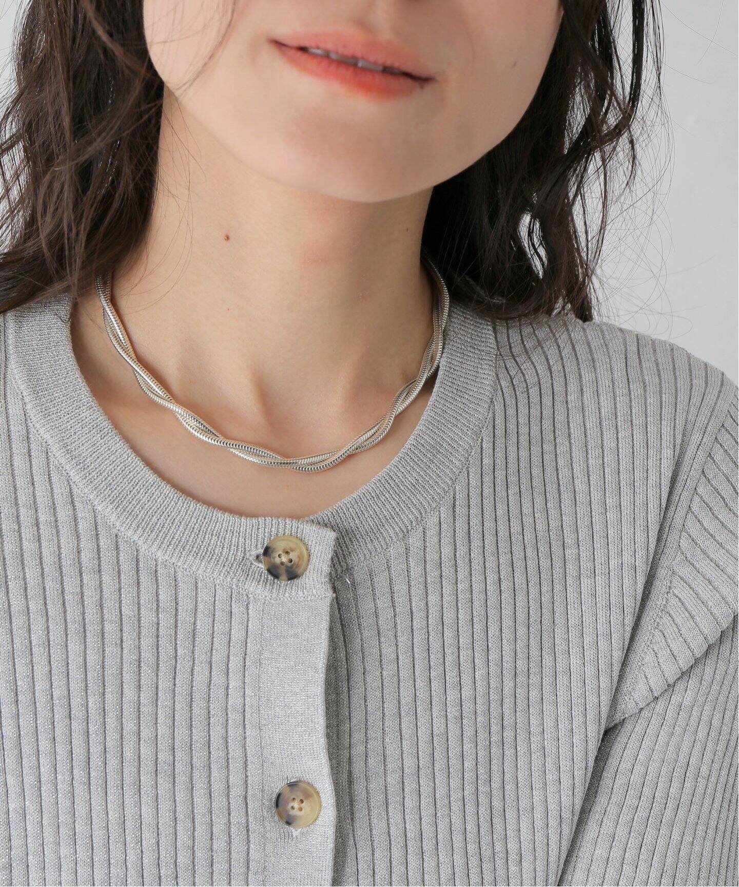 SAPIR BACHAR/サピア バシャール】TWIST SNAKE CHOKER 
