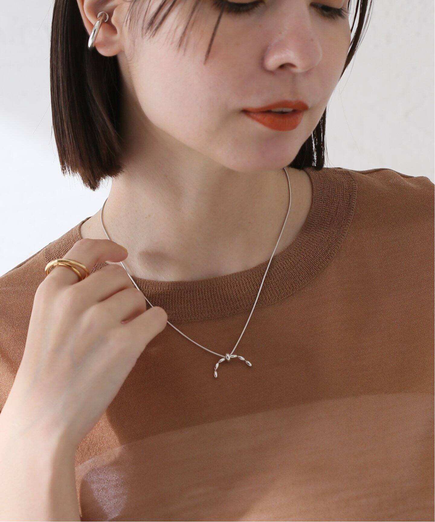 BONEE/ボーニー】RAINY NECKLACE (SHORT)：ネックレス（ネックレス  