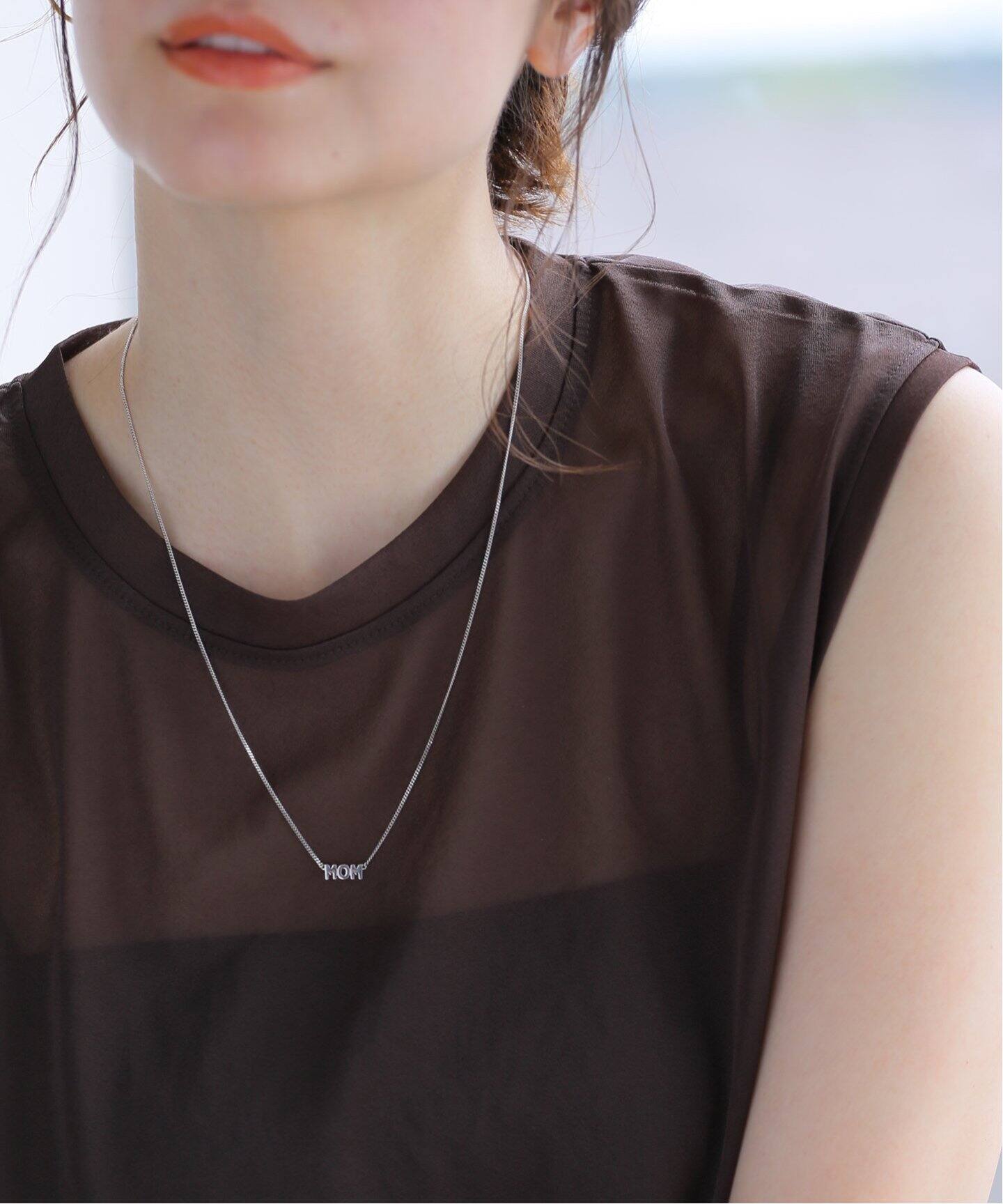 MARIA BLACK/マリアブラック】 Mom Necklace 55 SV：ネックレス 