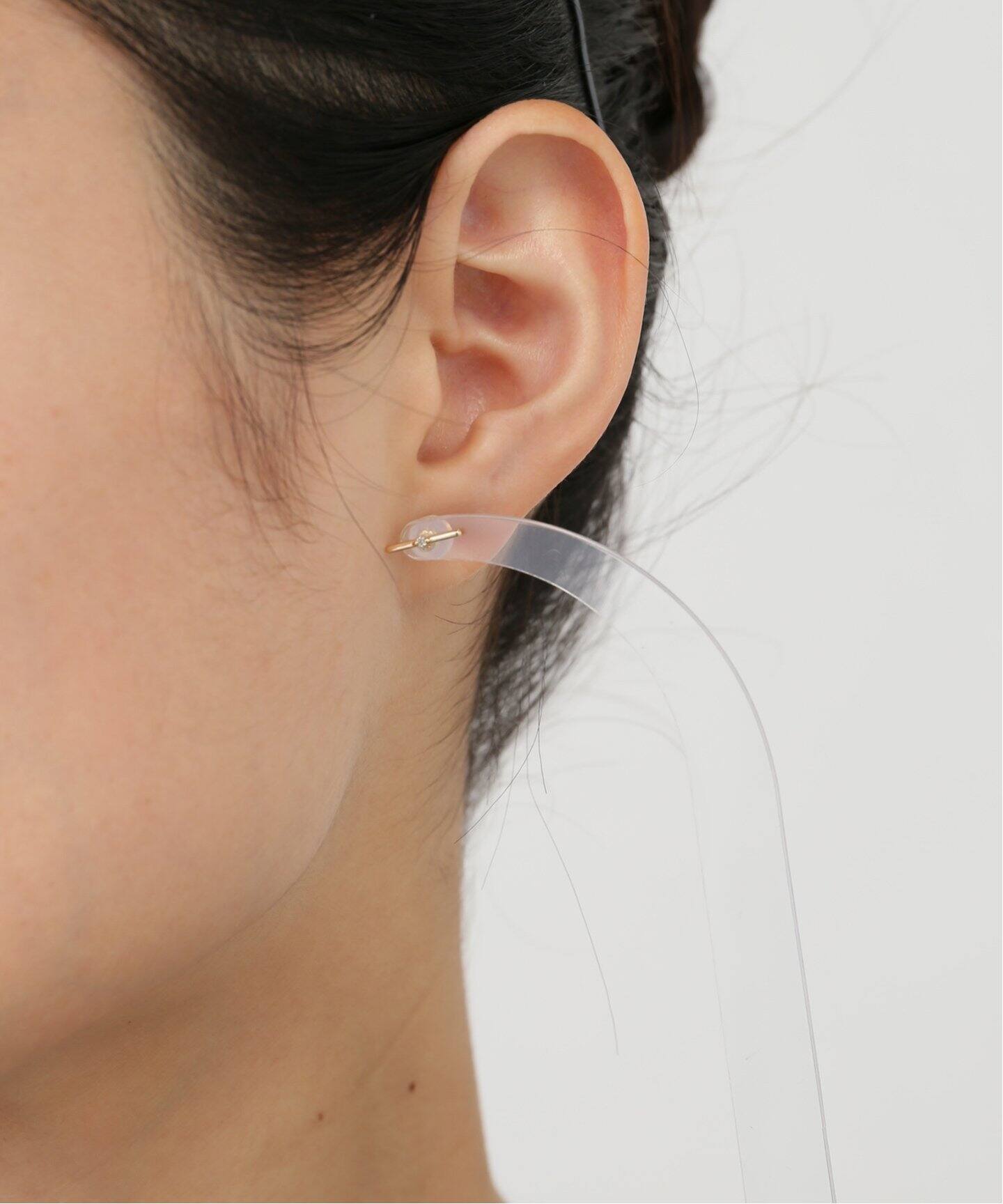 HIROTAKA/ヒロタカ】Mosquito Diamond Bar Earring：ピアス（片耳用 