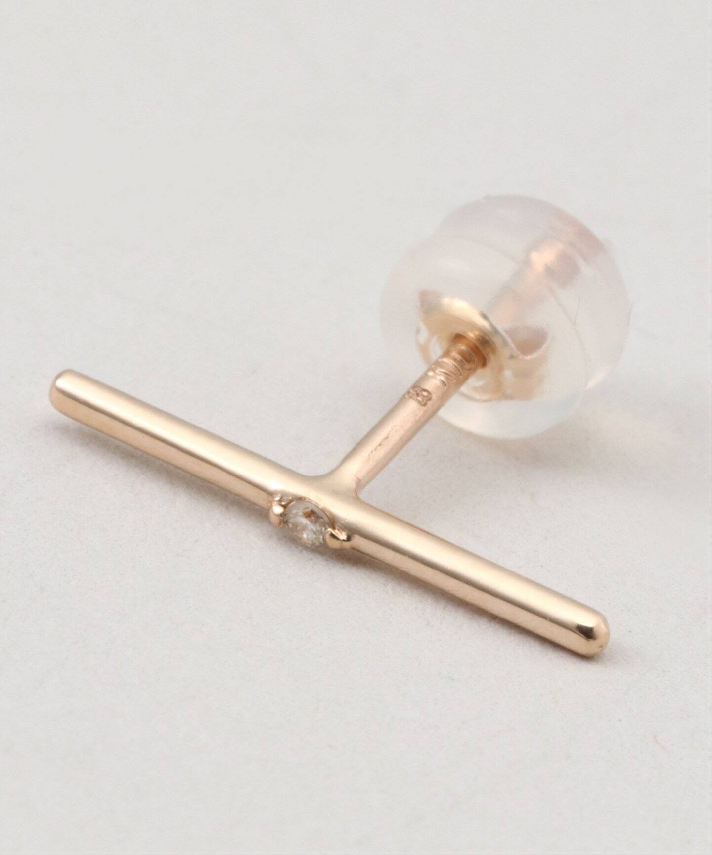 HIROTAKA/ヒロタカ】Mosquito Diamond Bar Earring：ピアス（片耳用  