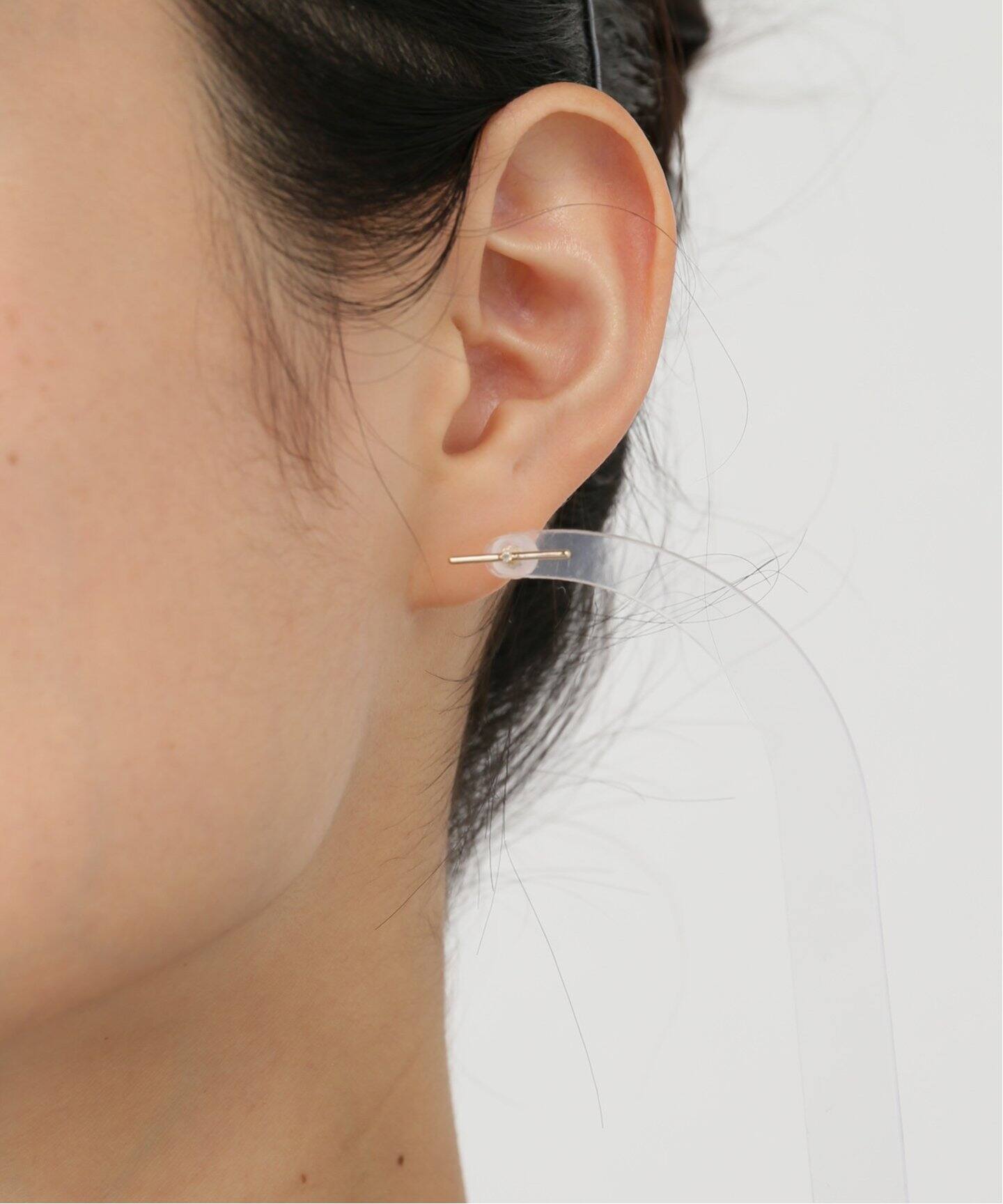 HIROTAKA/ヒロタカ】Mosquito Diamond Bar Earring：ピアス（片耳用  