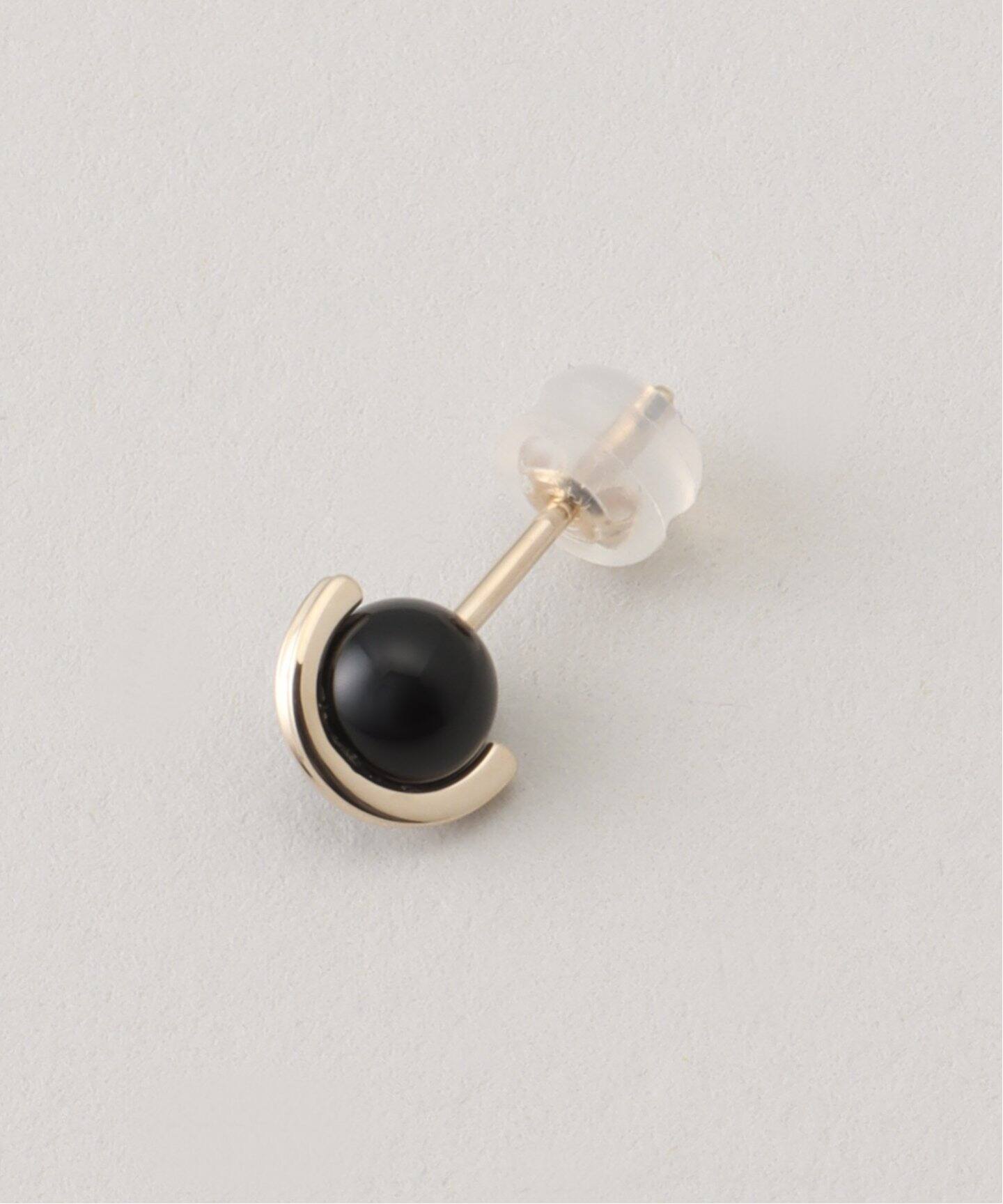 HIROTAKA/ヒロタカ】Mini Beluga Onyx Earring：ピアス（片耳用 