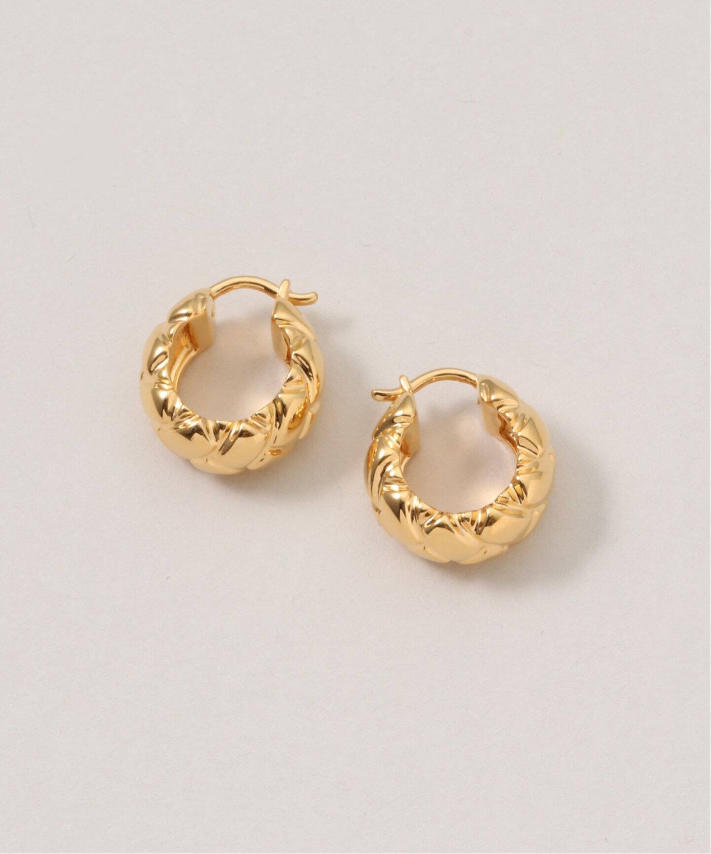 Missoma/ミッソマ】LUCY WILLIAMS WAFFLE MINI HOOP E：ピアス（両耳 