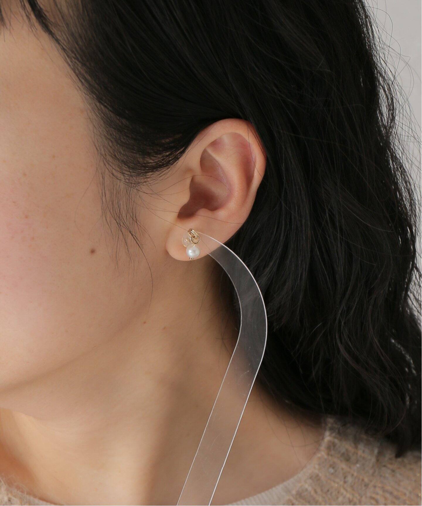 HIROTAKA/ヒロタカ】Mini Beluga Pearl Earring：ピアス（片耳用  