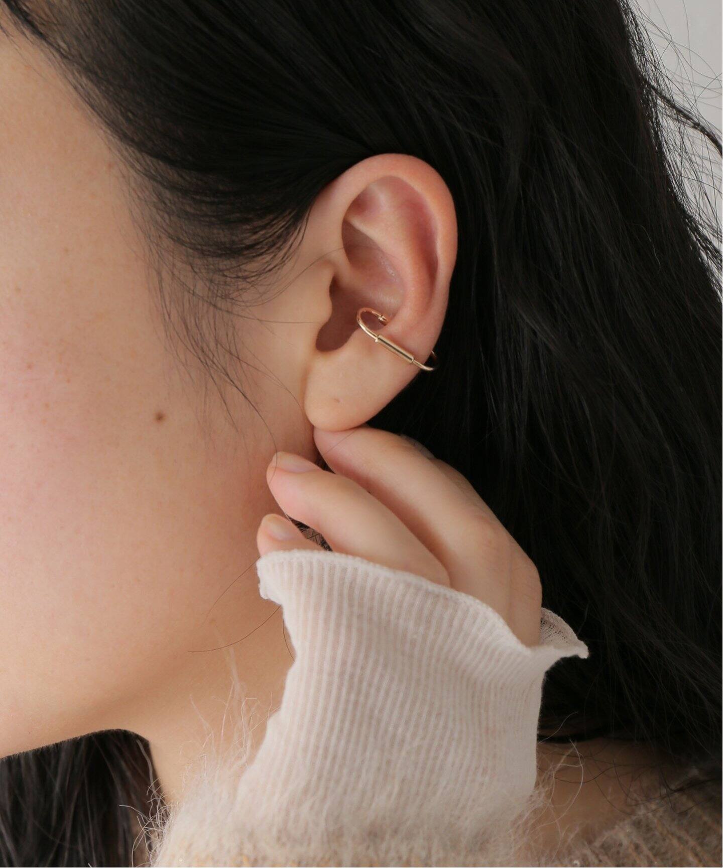 Hirotaka/ヒロタカ】Joan Miro Cylinder Ear Cuff S：イヤーカフ 