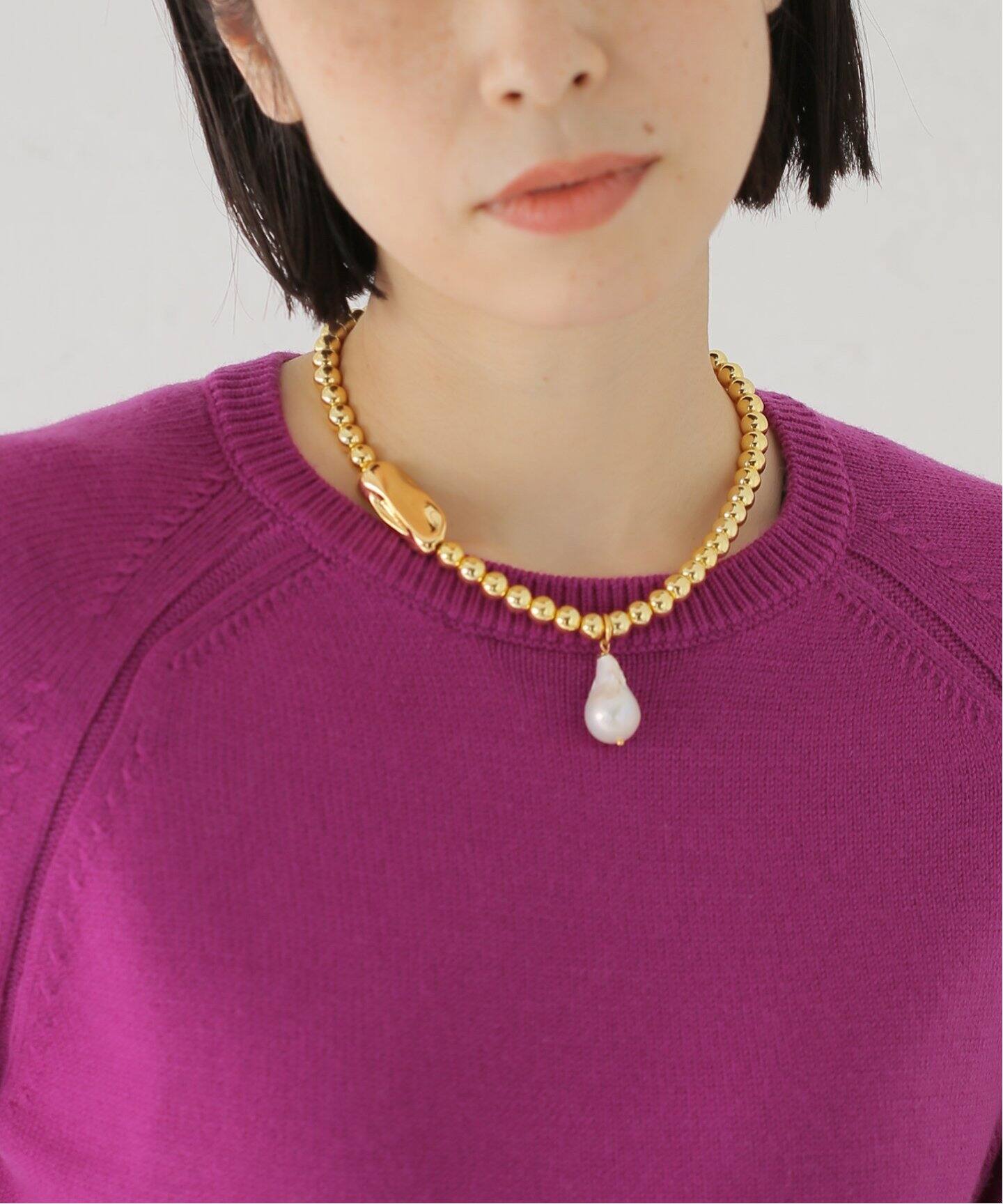 Timeless Pearly ピンクのロングネックレス Timeless Pearly ピンクのロングネックレス