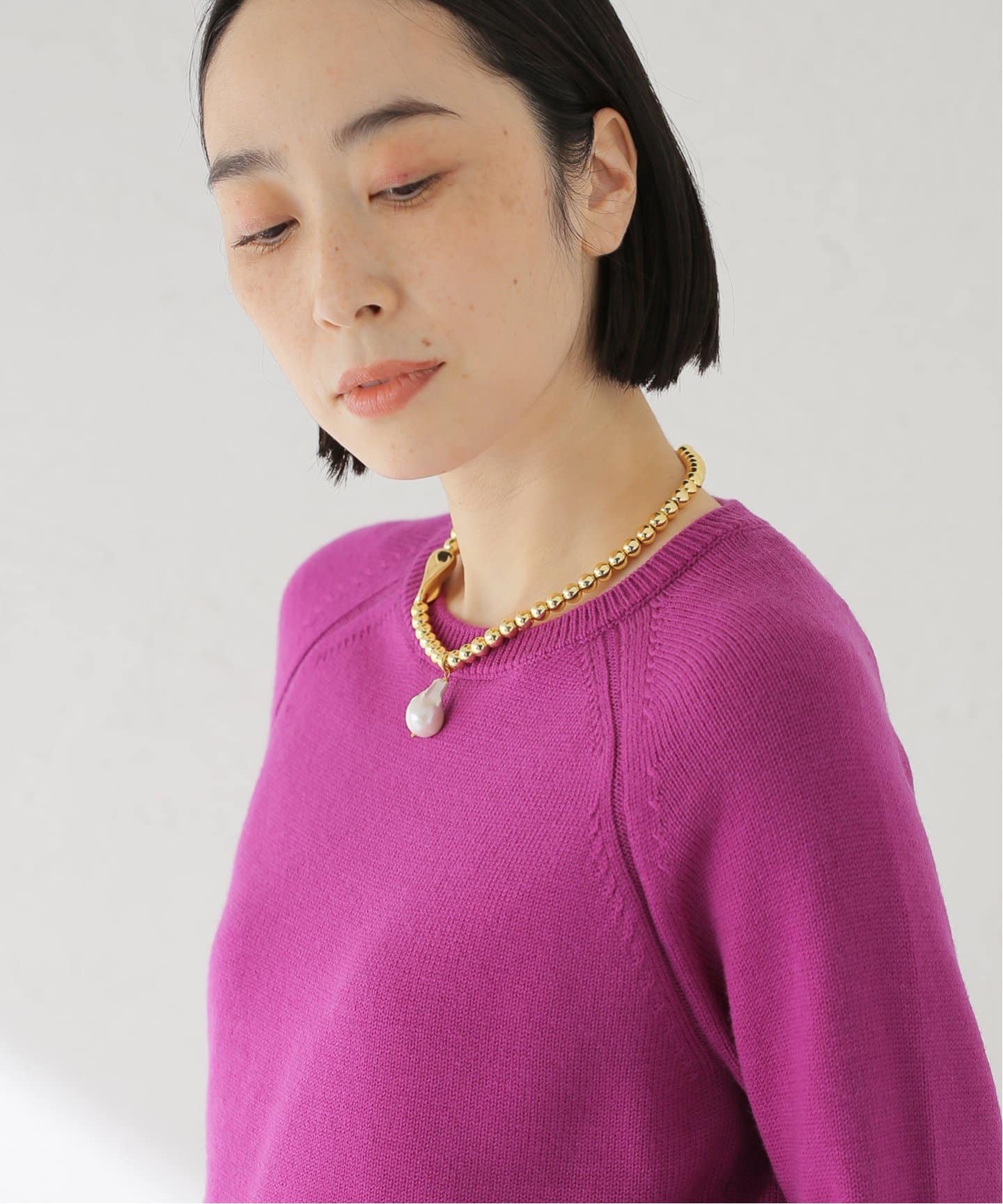 Timeless Pearly ピンクのロングネックレス Timeless Pearly ピンクのロングネックレス