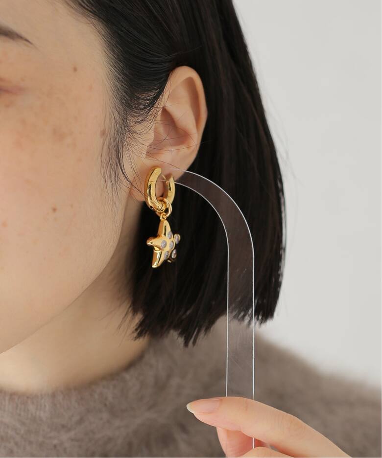 TIMELESS PEARLY/タイムレスパーリー】Gold donought and s：ピアス 