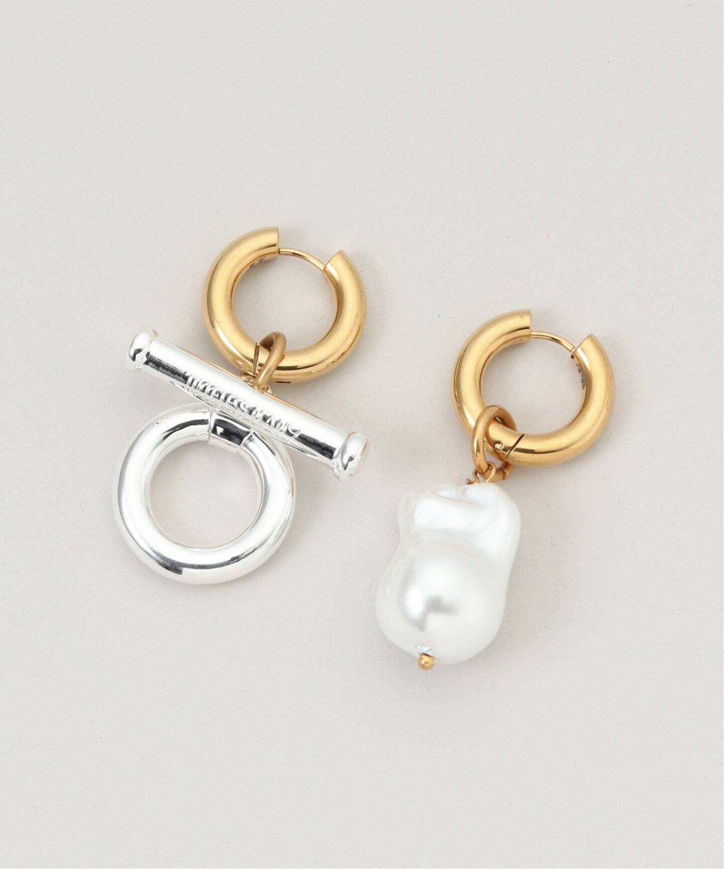 TIMELESS PEARLY/タイムレスパーリー】Silver lock and pea：ピアス 