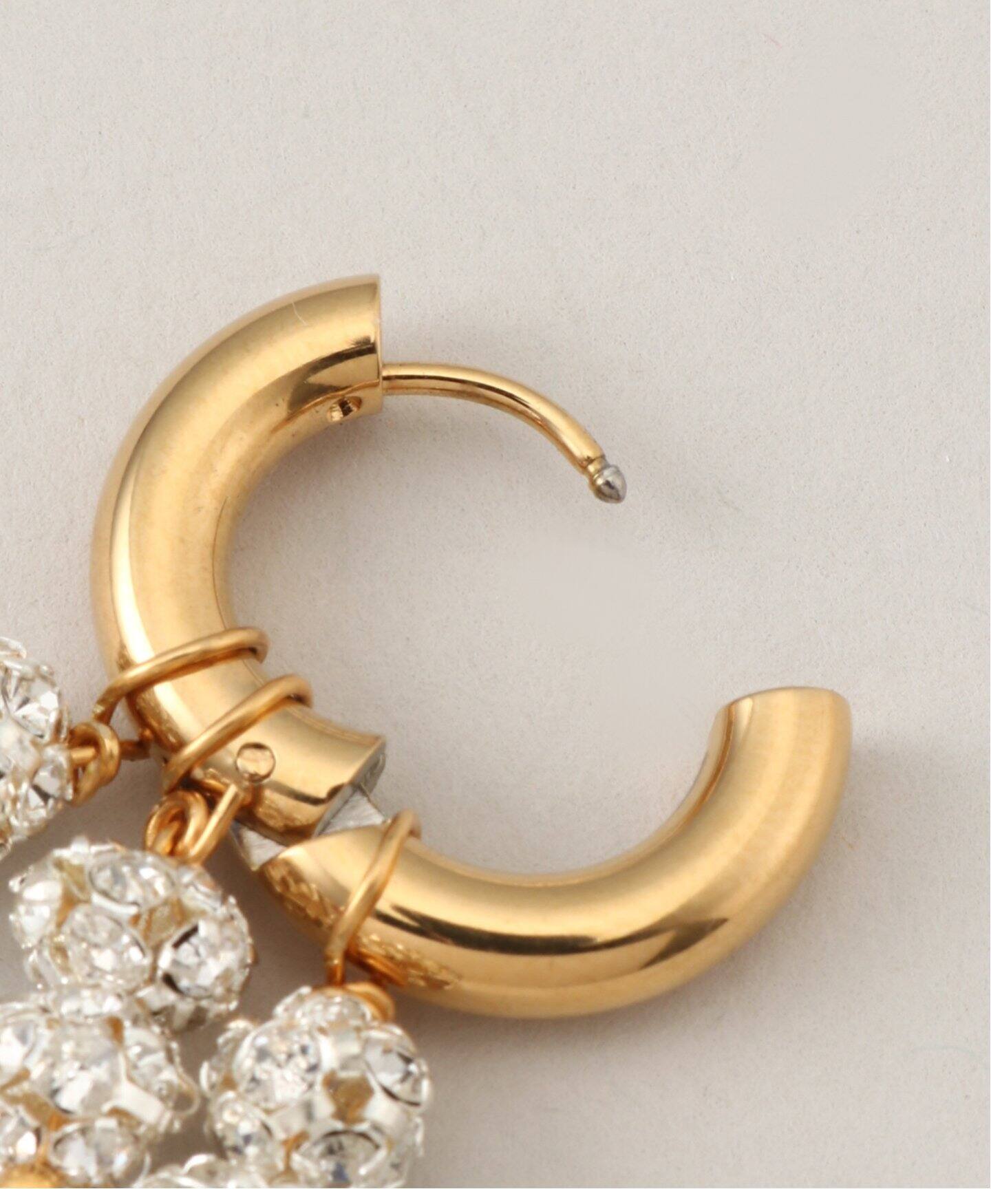 TIMELESS PEARLY/タイムレスパーリー】Silver heart and cr：ピアス 