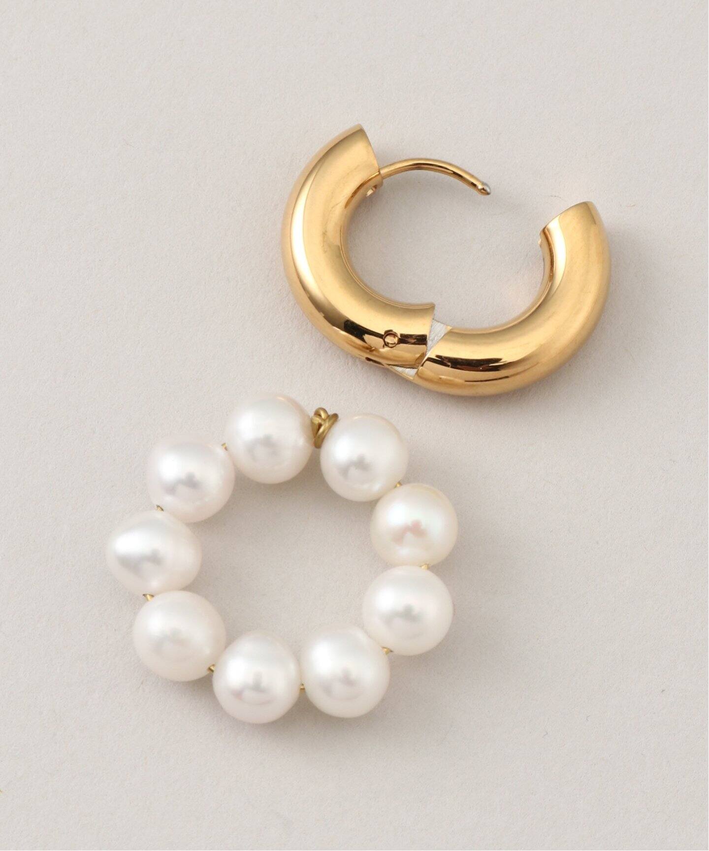 TIMELESS PEARLY/タイムレスパーリー】Pearls and gold pea：ピアス 