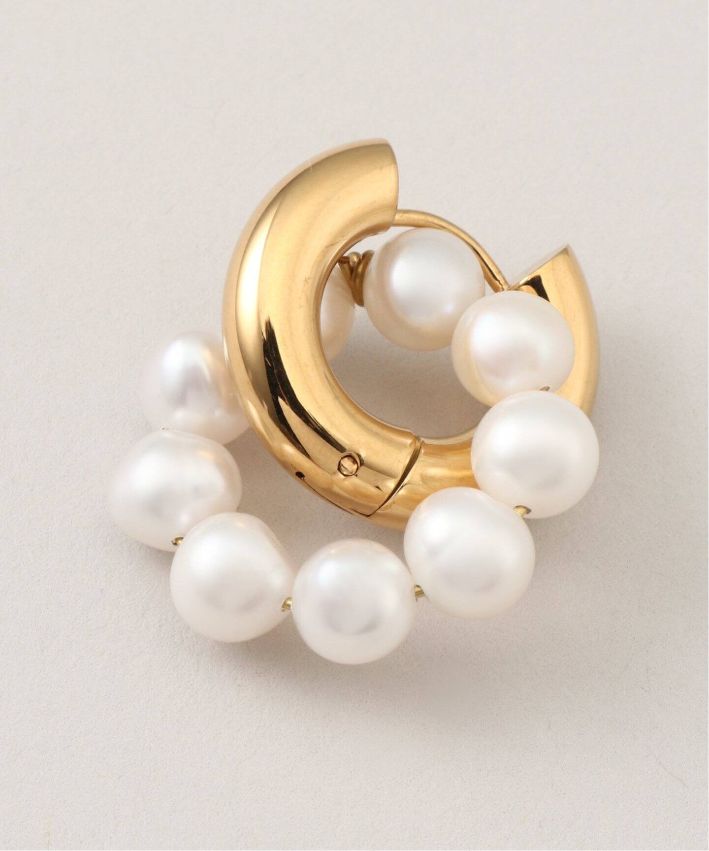 TIMELESS PEARLY/タイムレスパーリー】Pearls and gold pea：ピアス 