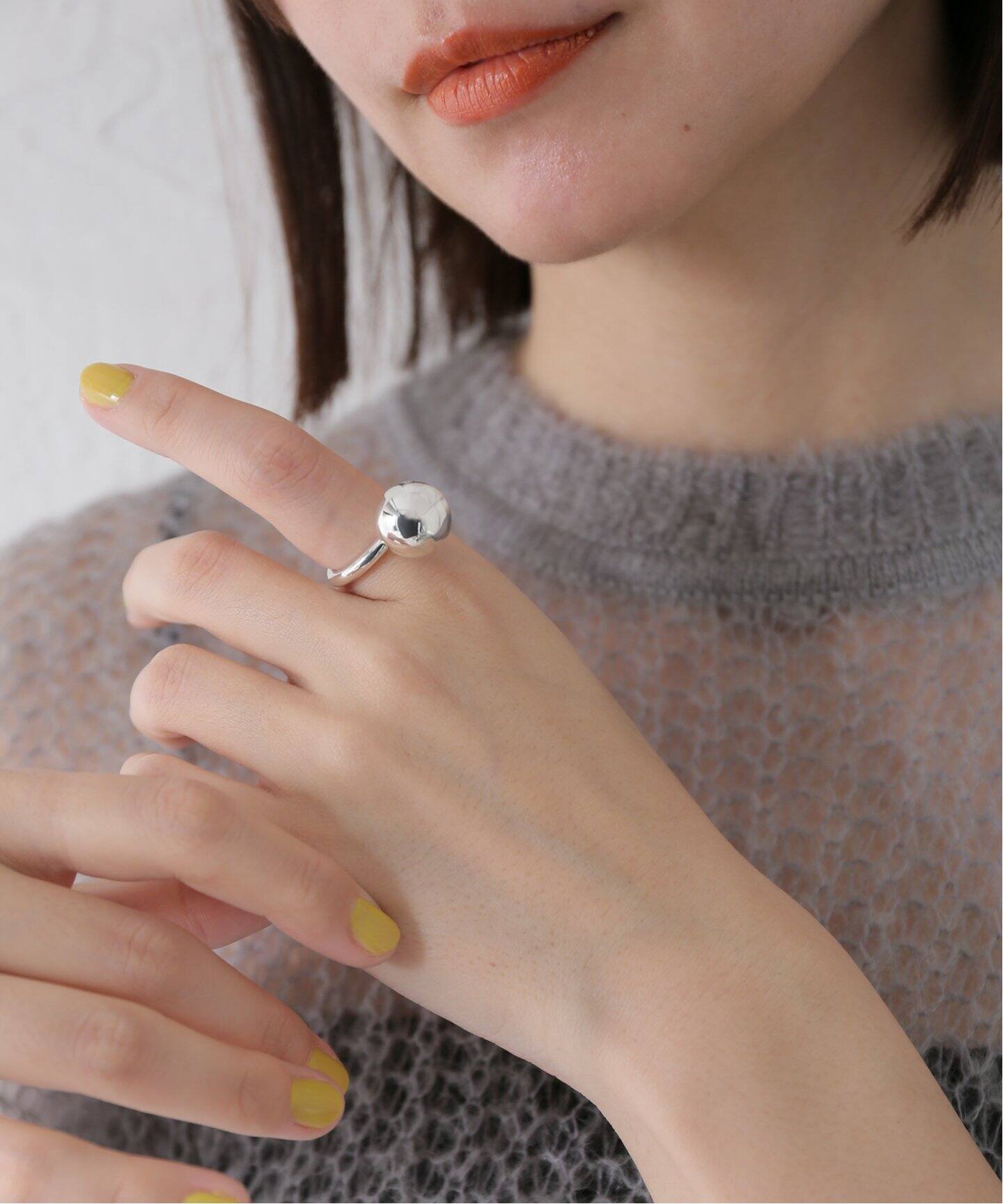 Annika Inez / アニカ イネズ】 Pivot sphere ring R183（リング 