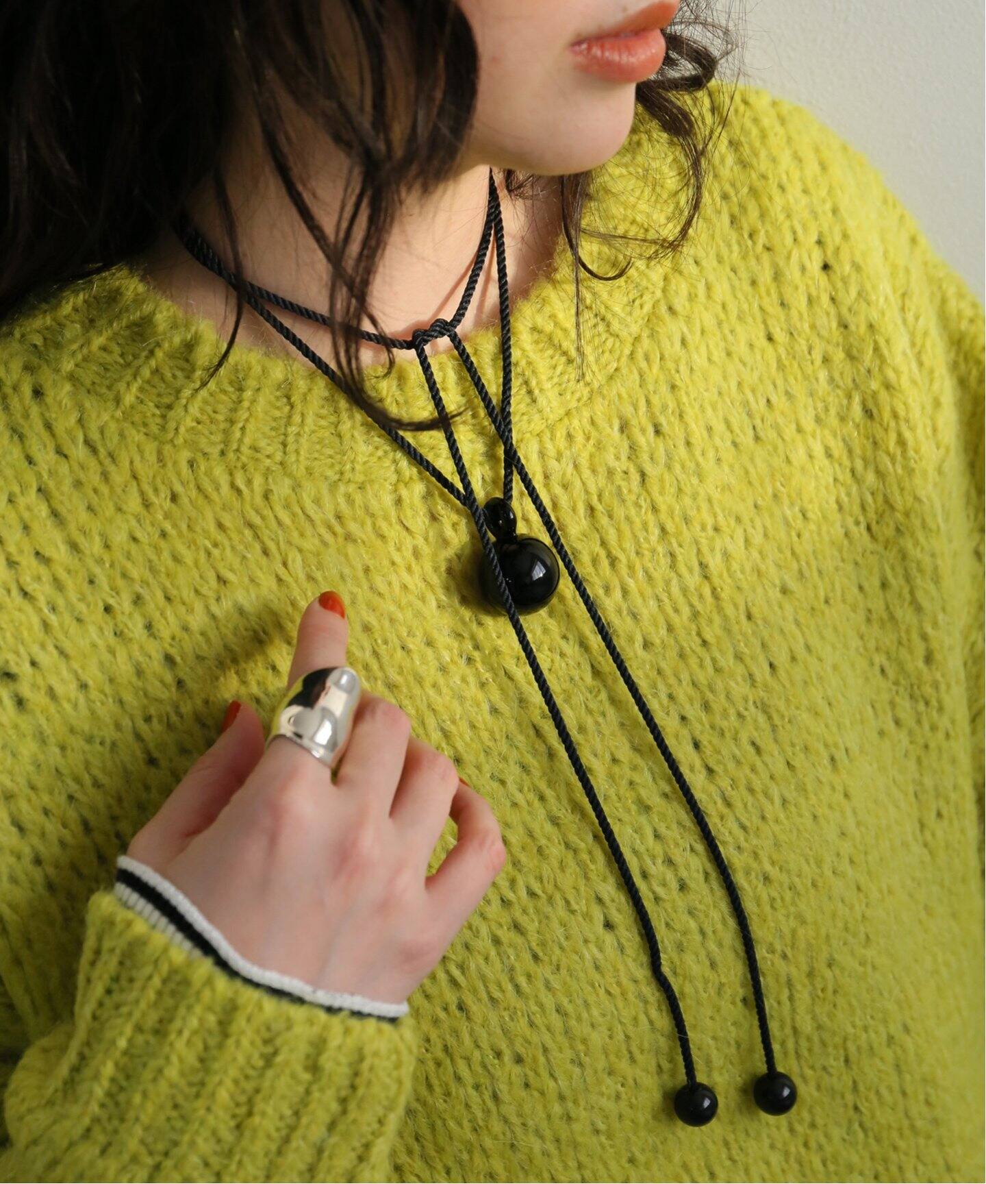 Annika Inez / アニカ イネズ】Glass drop pendant 629（ネックレス 