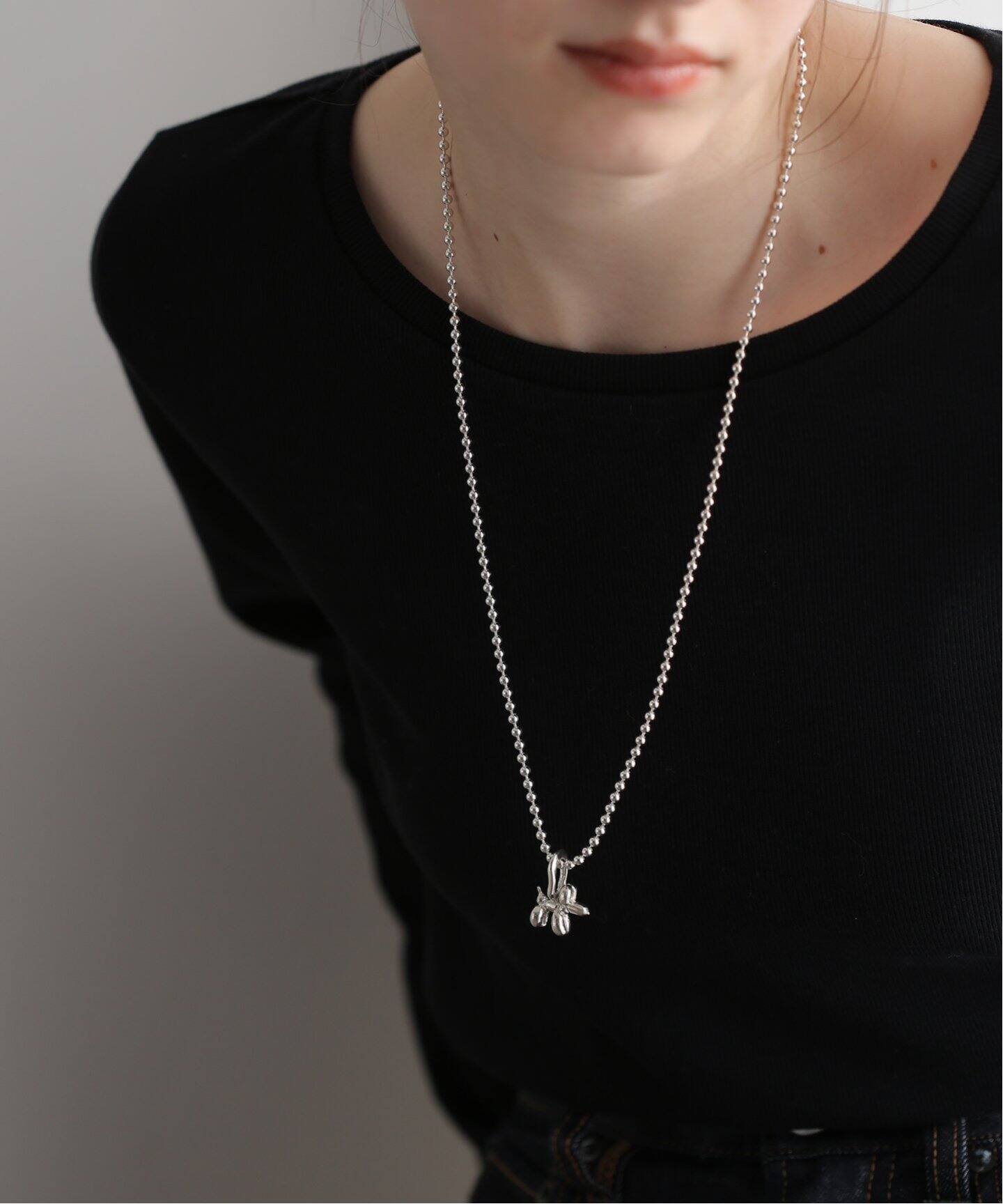 MAISON DPULSE//メゾンドパルス】 NECKLACE DOG65cm：ネックレス 
