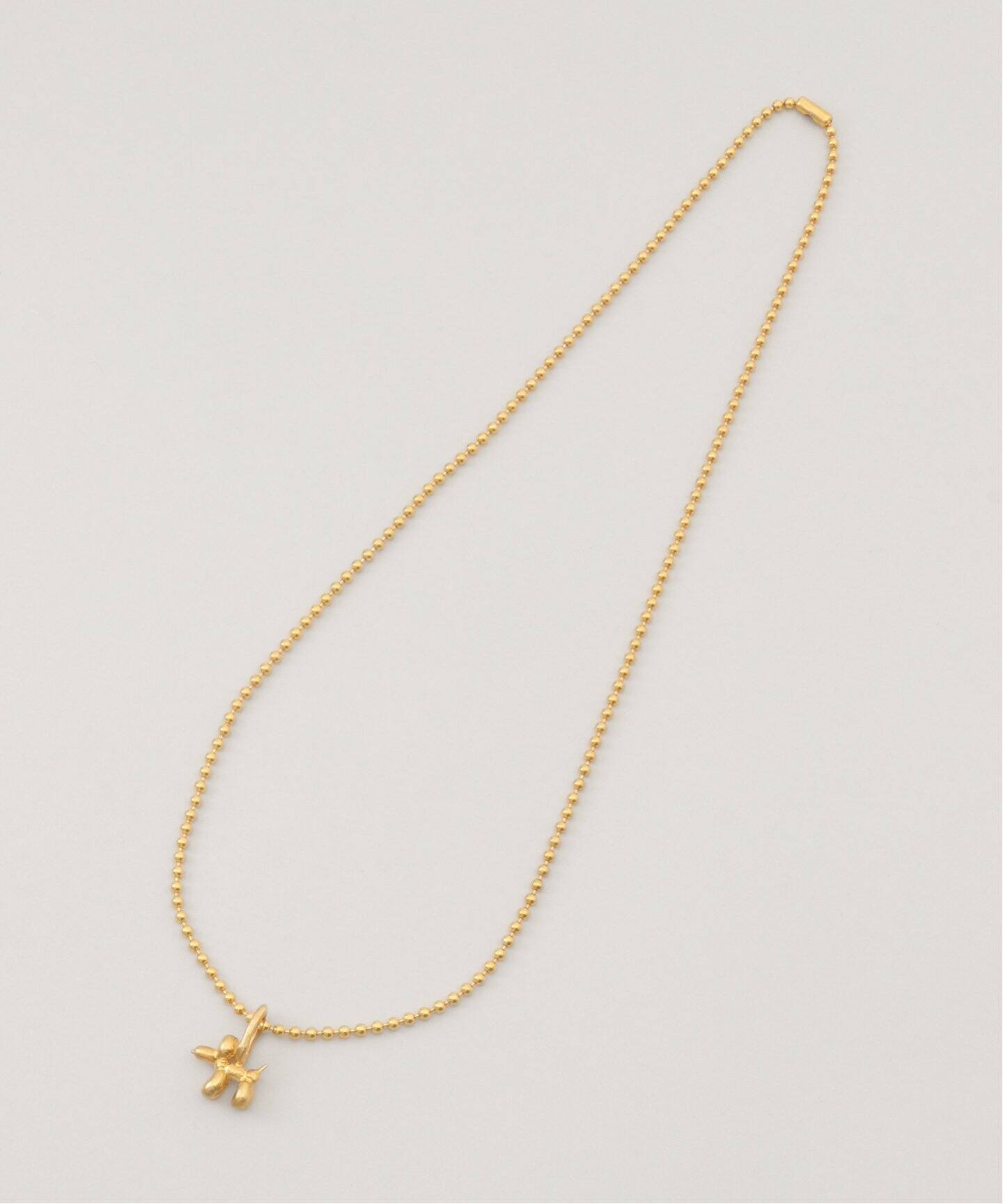 MAISON DPULSE//メゾンドパルス】NECKLACE DOG 65cm K24GP：ネックレス 