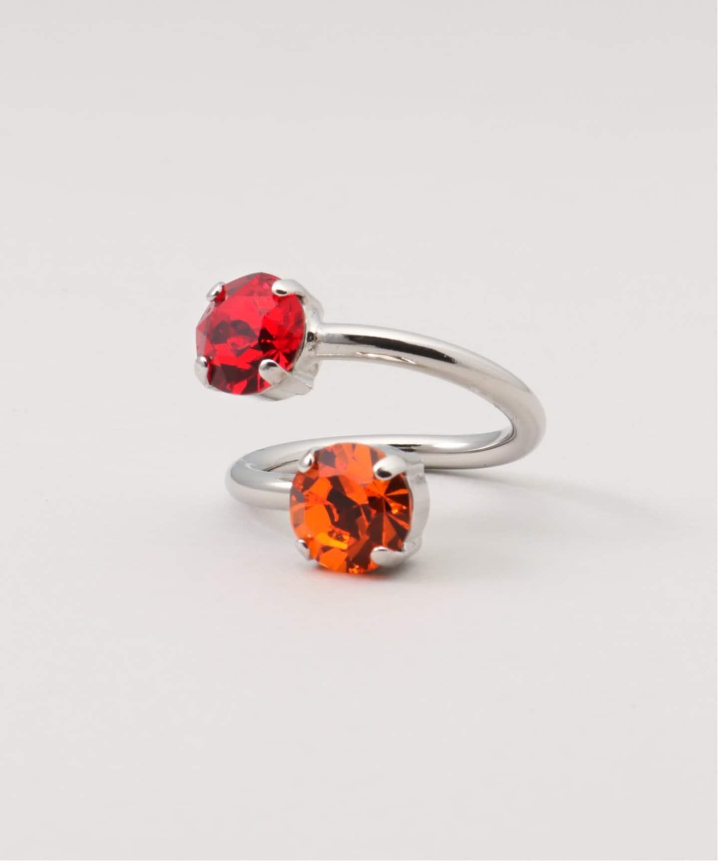 Justine Clenquet トーンのスパイラルリング Justine Clenquet Annie リング | シルバートーン | FARFETCH JP