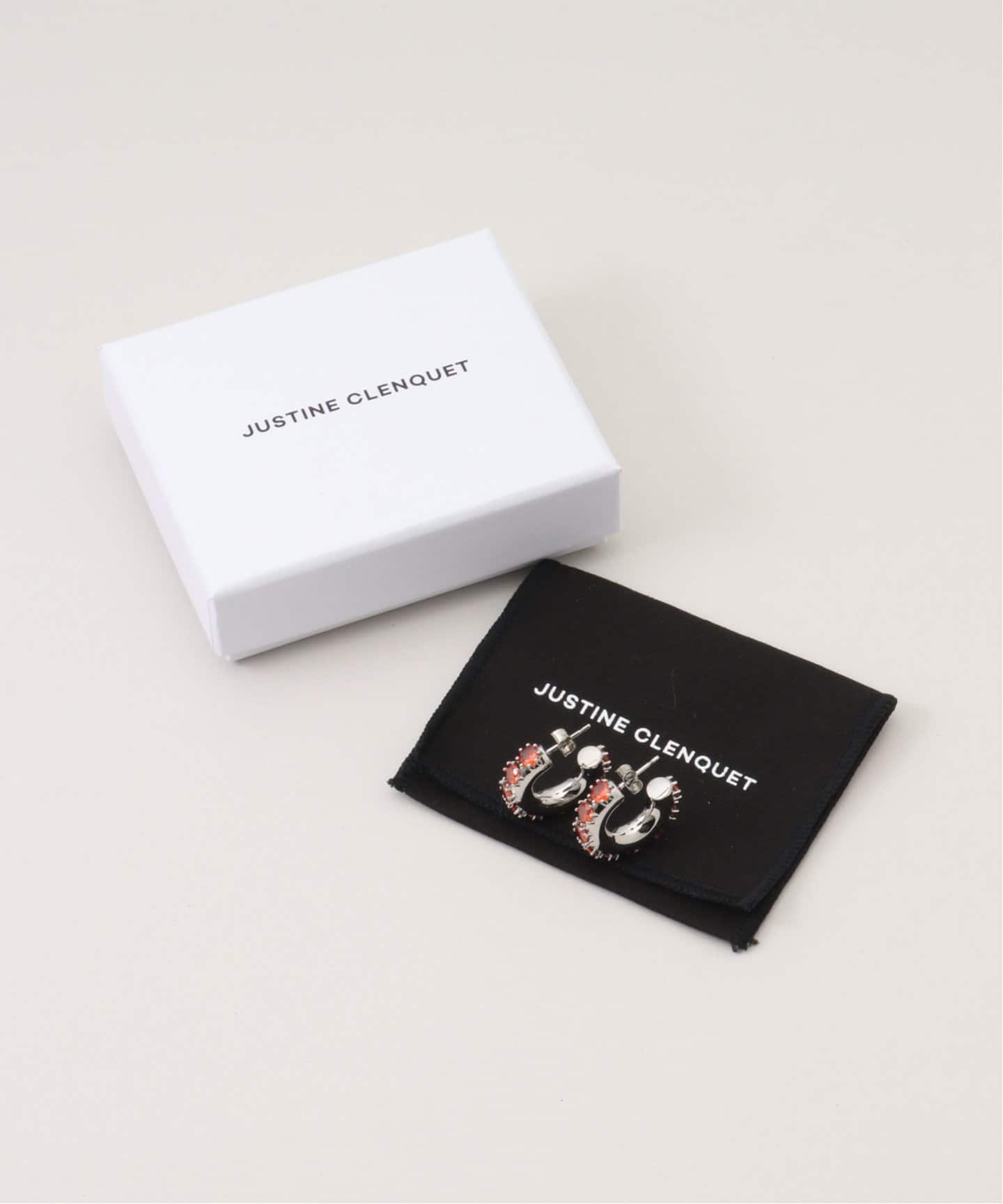 Justine Clenquet★nina dark パープル ピアス☆正規取扱店 JUSTINE CLENQUET】NINA ORANGE EARRINGS:ピアス(両耳