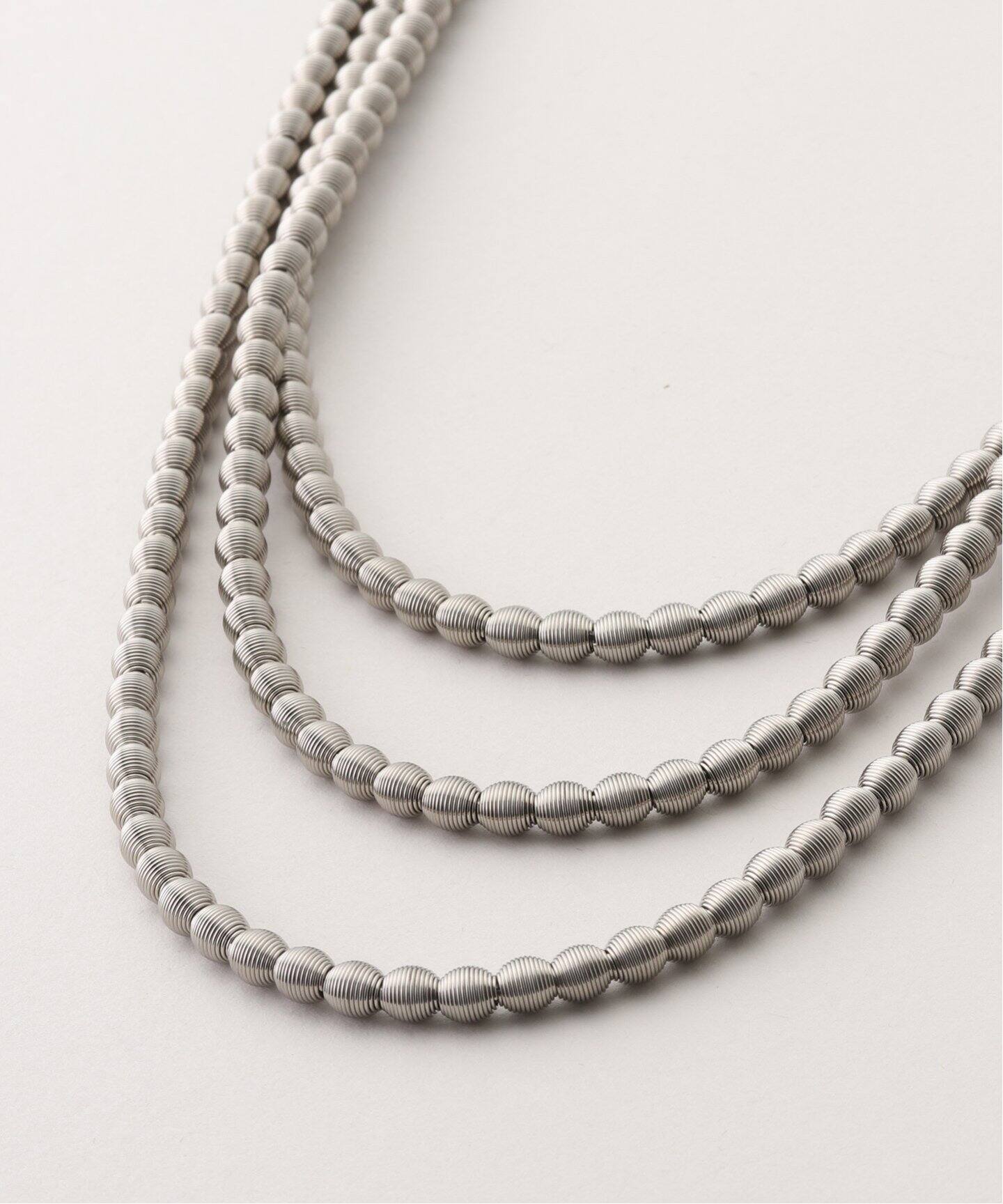 LA MOLLLA / ラ モーラ】LONG NECKLACE-CHAPELET SHORT：ネックレス  