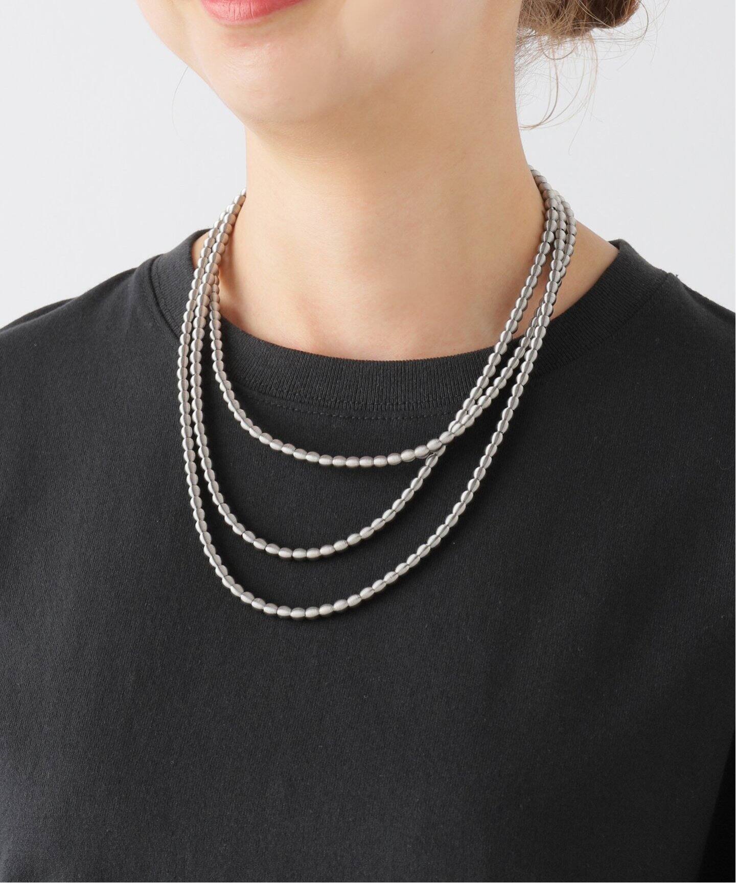 LA MOLLLA / ラ モーラ】LONG NECKLACE-CHAPELET SHORT：ネックレス  