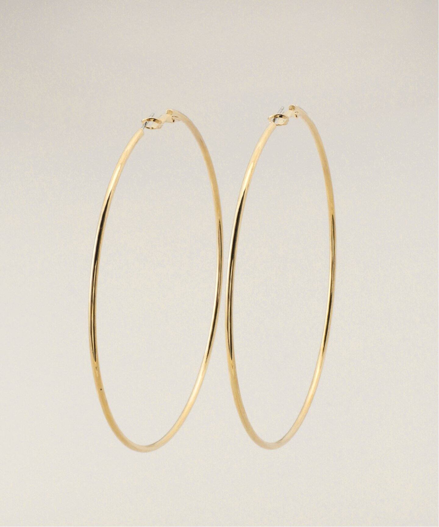 Kenneth Jay Lane/ケネス ジェイ レーン】 hoop post ear：ピアス 