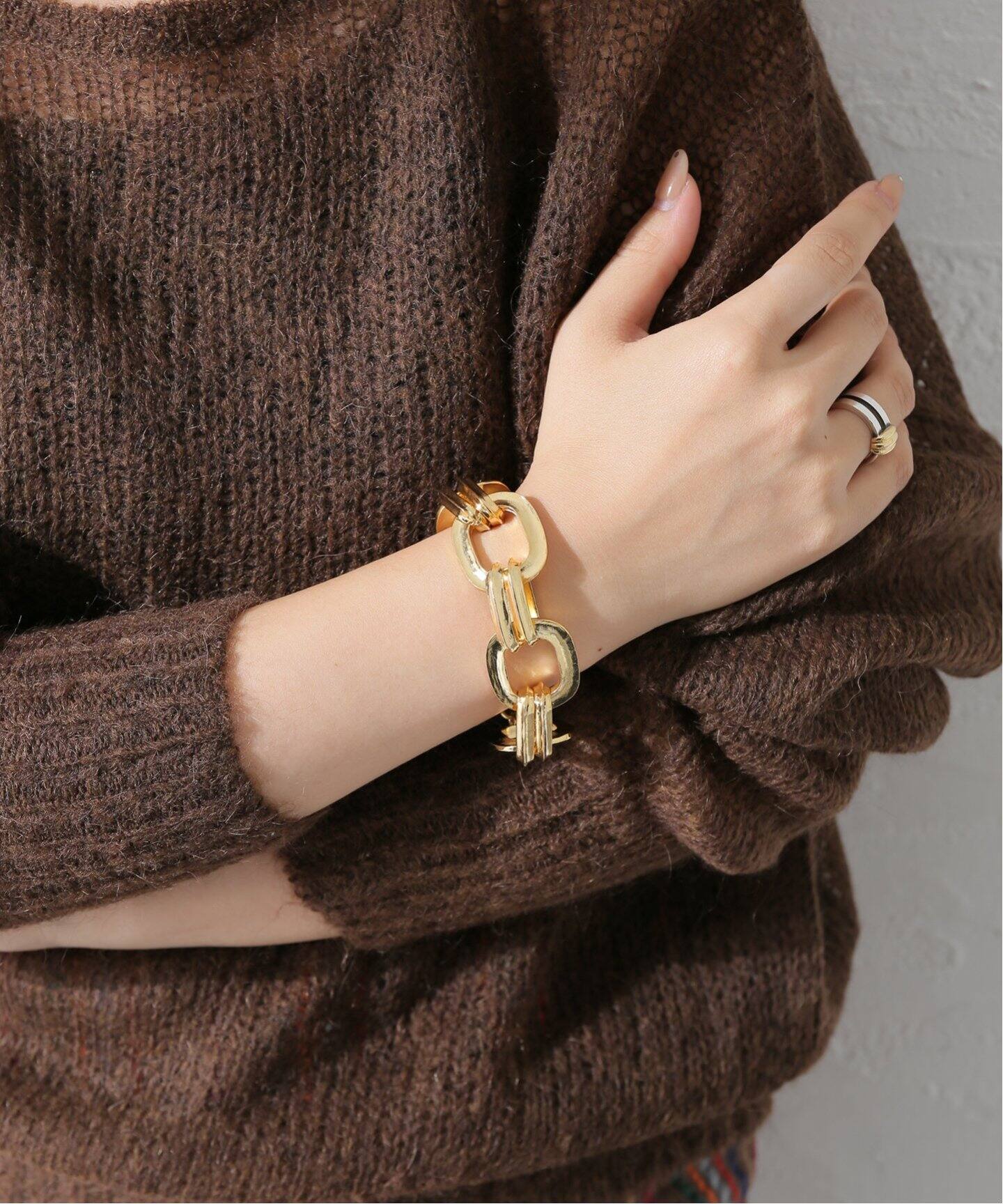 Kenneth Jay Lane/ケネス ジェイ レーン】 rectangular link toggle  