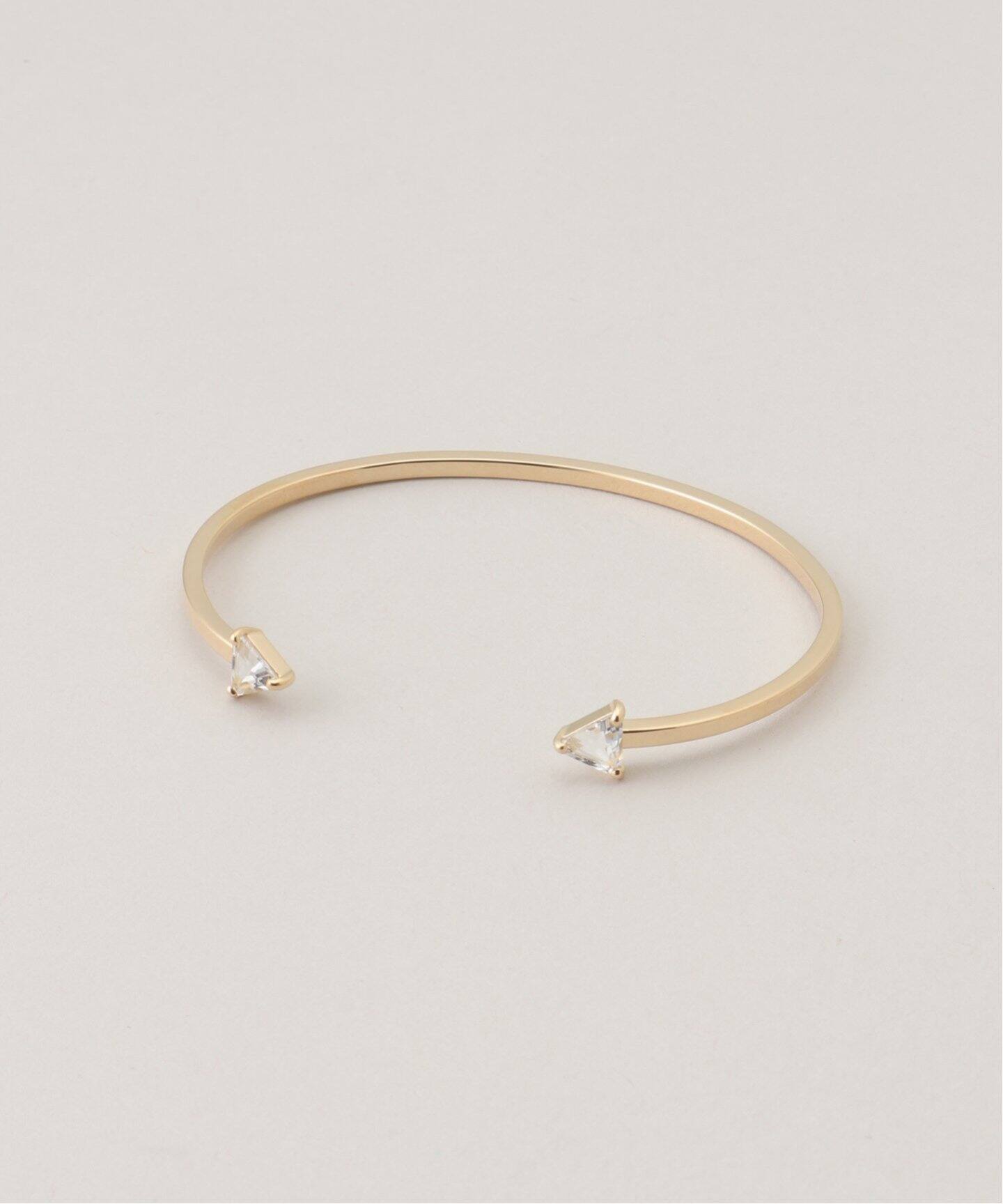 Laaina/ラアイナ】 TRIANGLE TOPAZ CUFF（ブレスレット・バングル  