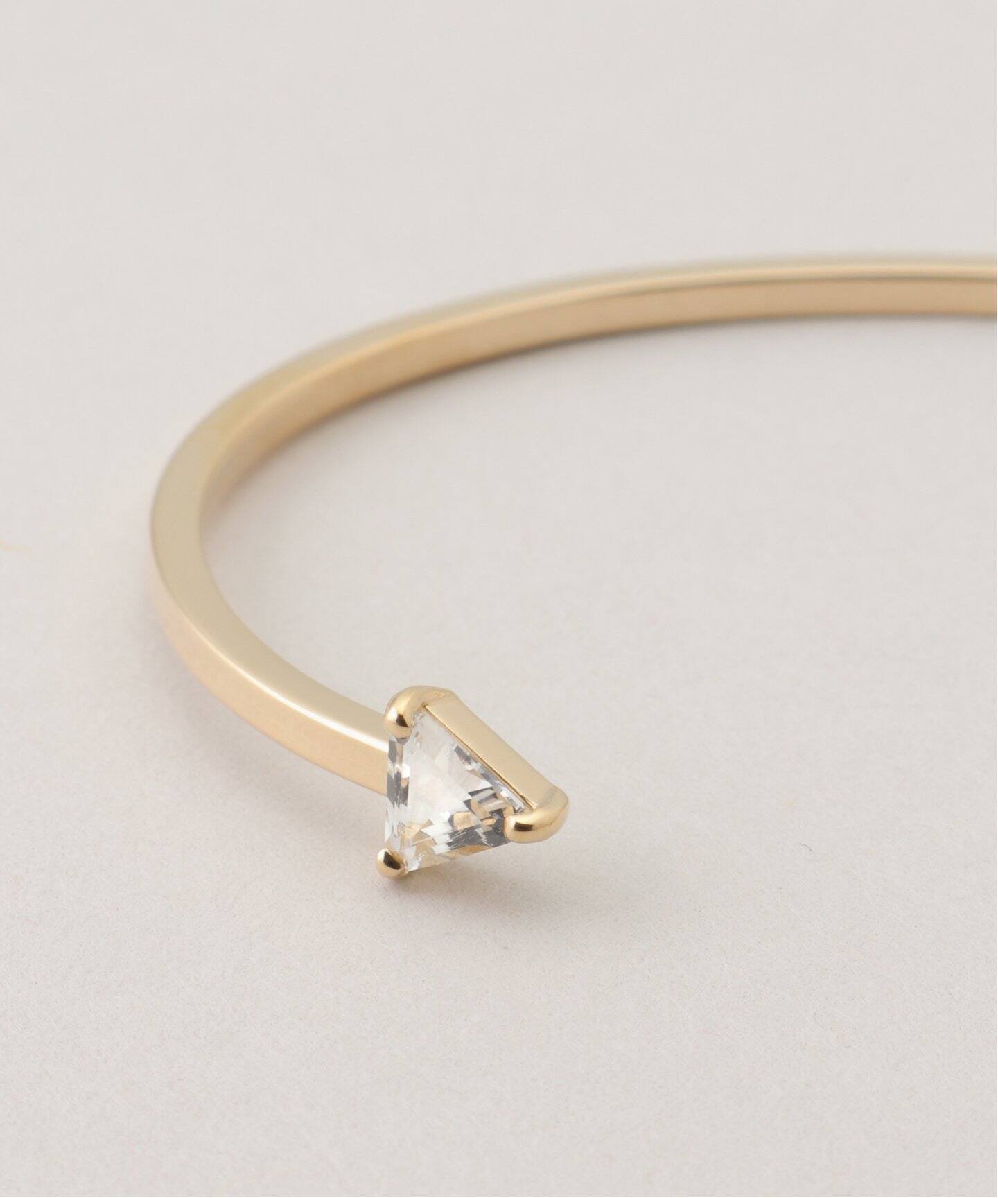 Laaina/ラアイナ】 TRIANGLE TOPAZ CUFF（ブレスレット・バングル 