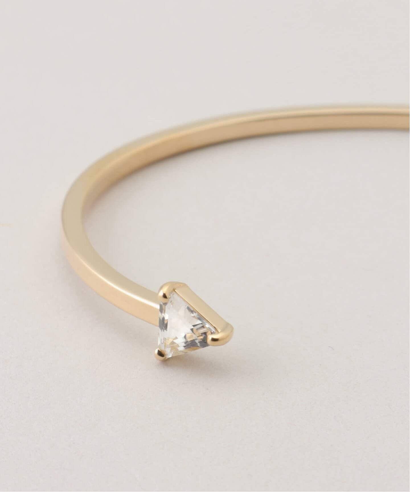 追加【Laaina/ラアイナ】 TRIANGLE TOPAZ CUFF（ブレスレット 