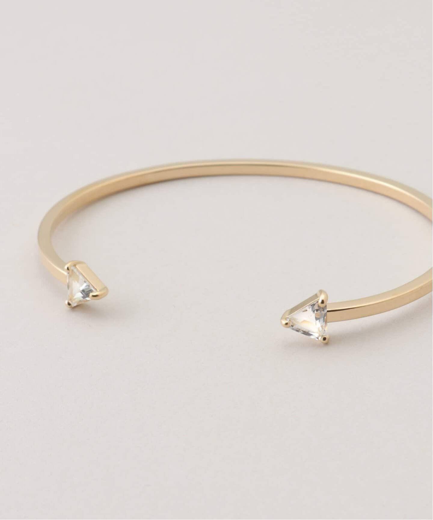 追加【Laaina/ラアイナ】 TRIANGLE TOPAZ CUFF（ブレスレット 
