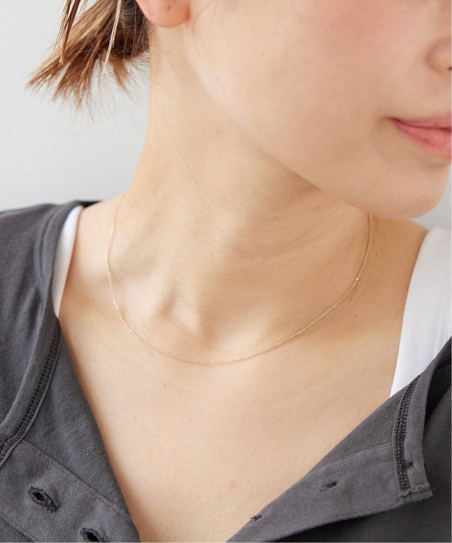 NEW TOP/ニュー トップ】 14K CABLE CHAIN S(16inc)（ネックレス 
