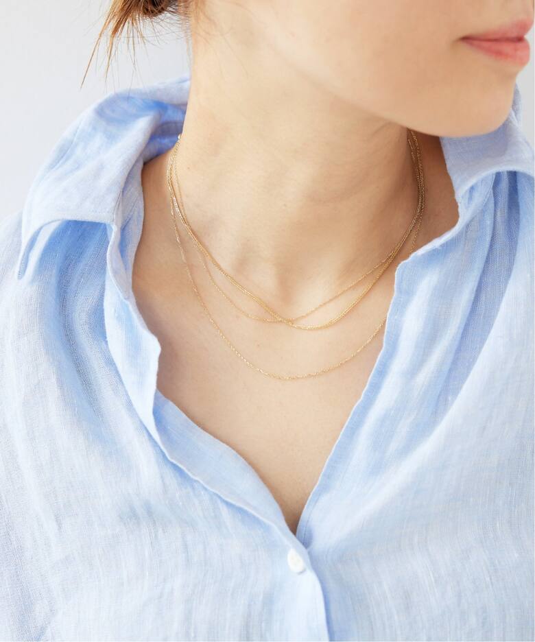 NEW TOP/ニュー トップ】 14K CABLE CHAIN (18inc)（ネックレス 