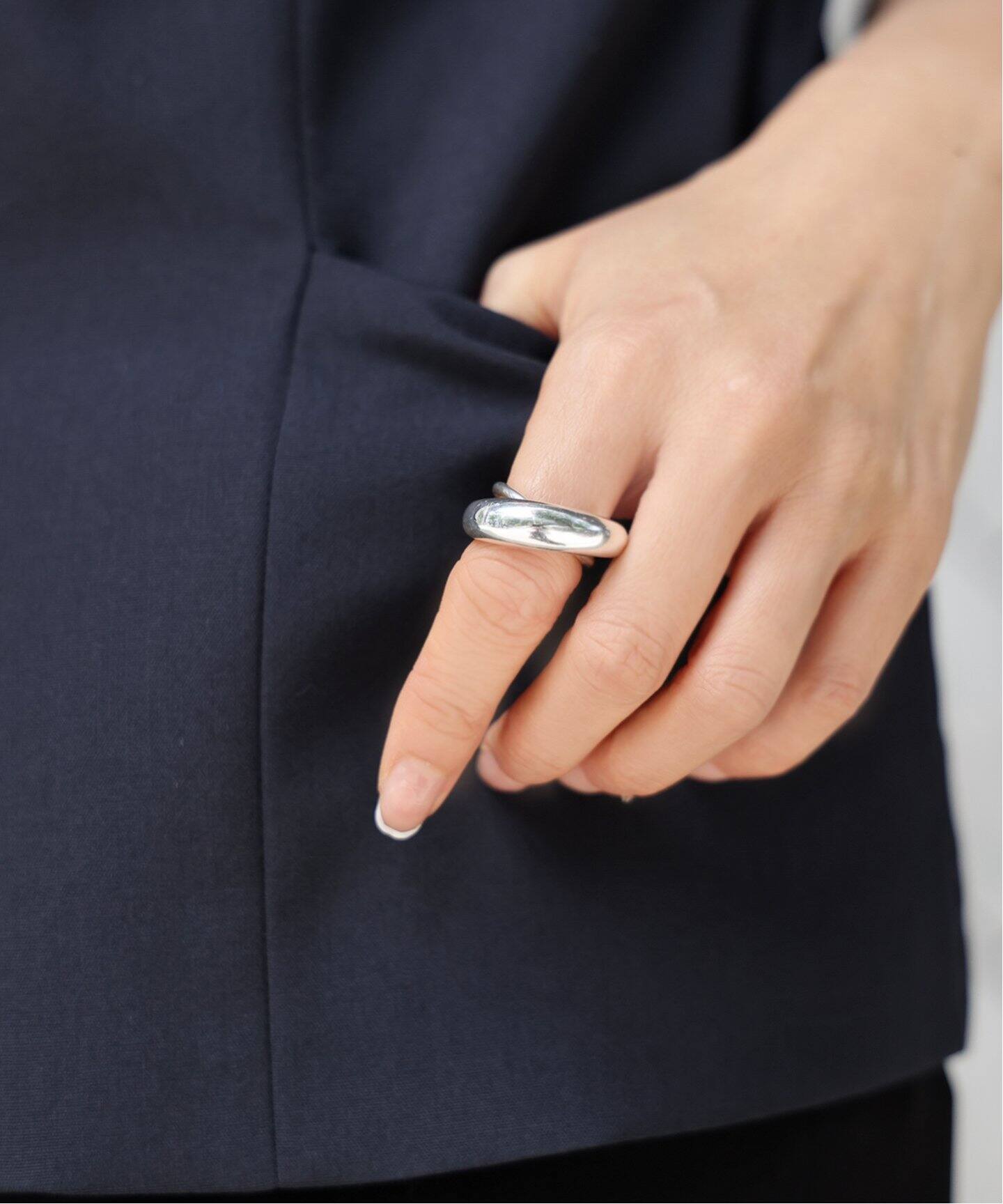 LAVER/ラバー】 DOUBLE RING シルバー（リング）｜Deuxieme Classe 